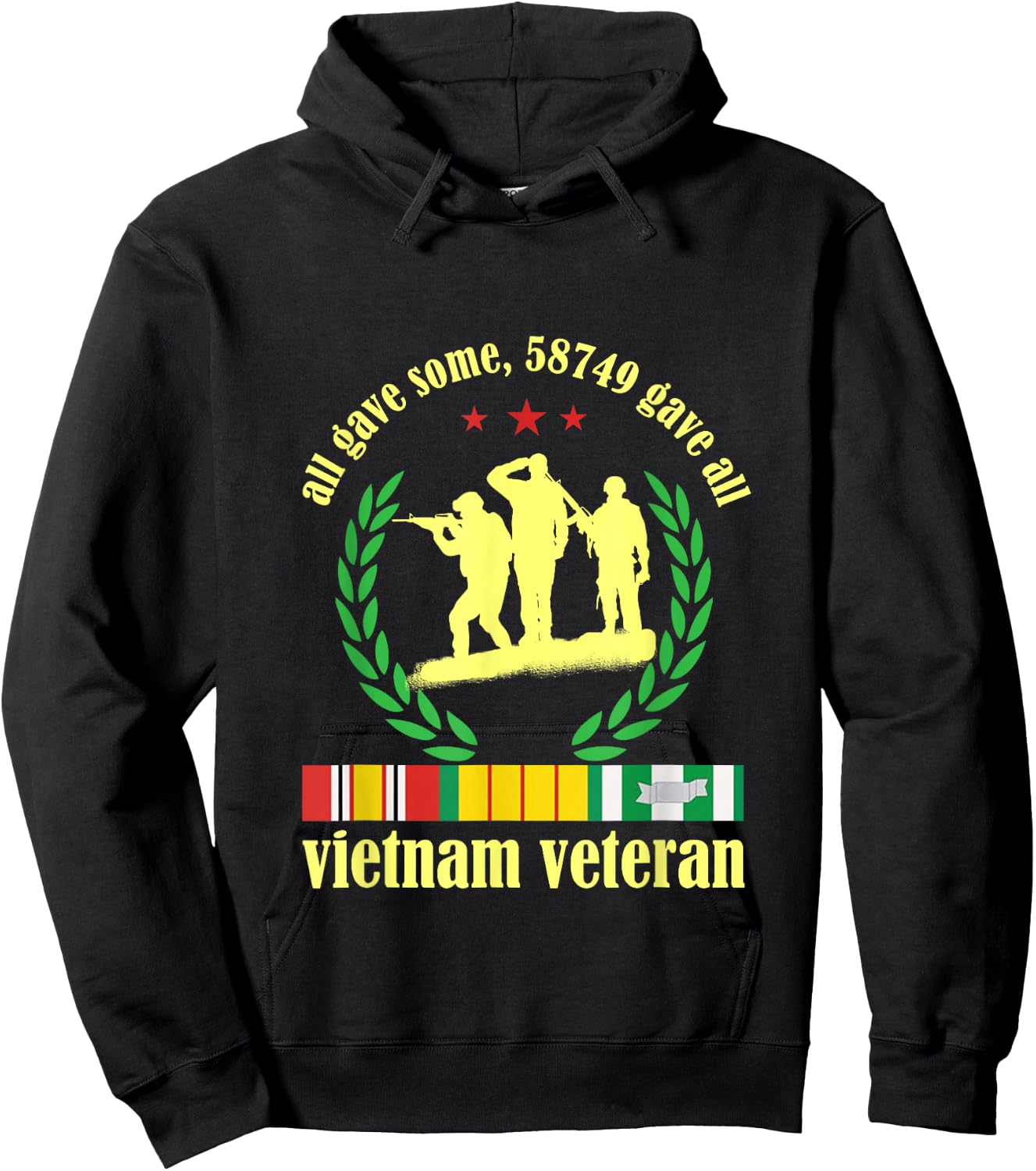 Vietnam Veteran some Gave All Nam Vet Hoodie - Hoodie | Black
