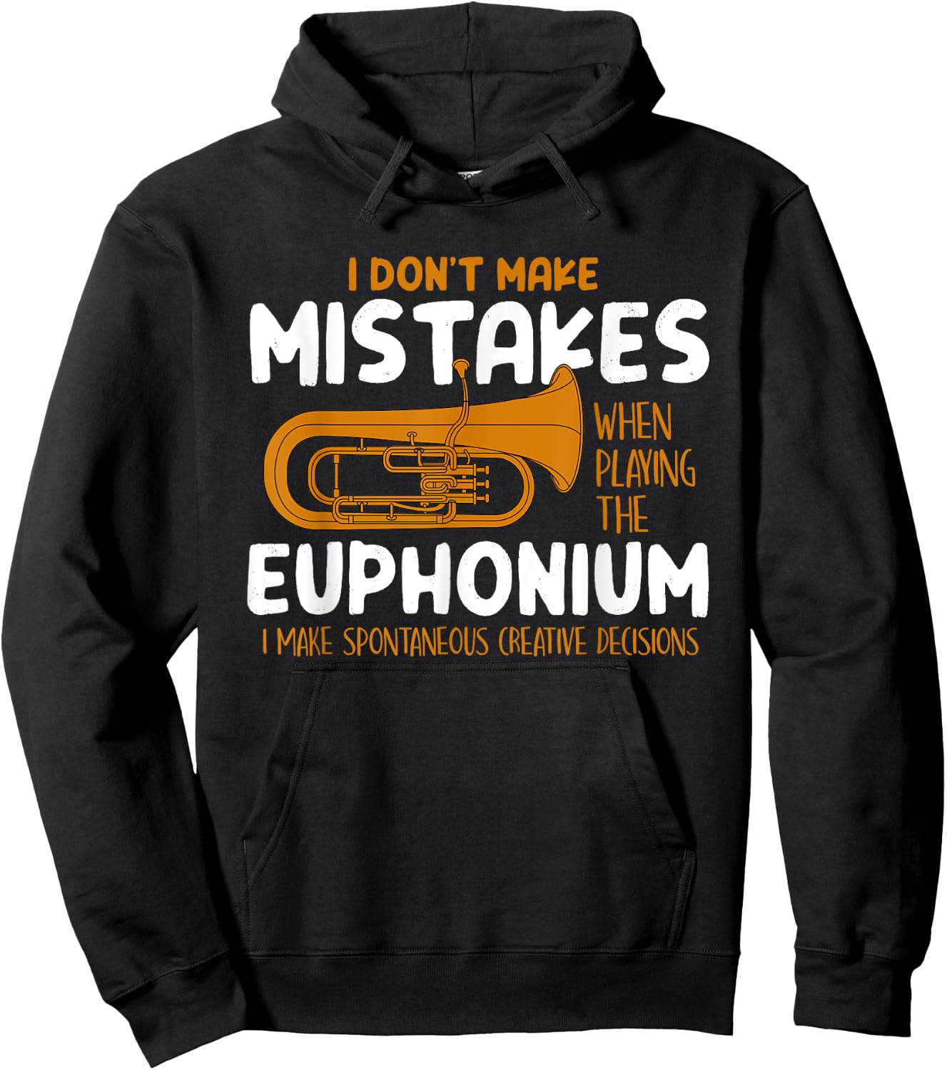 Euphonium Player Funny Euphonist Music Gift Men Women Kids Hoodie - Hoodie | Black