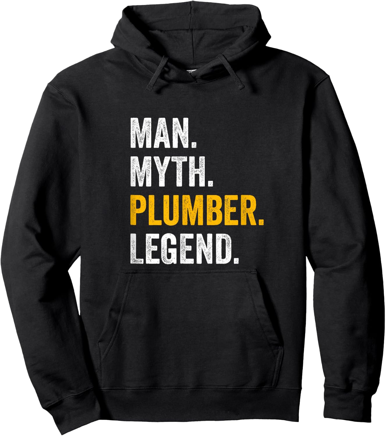Man Myth Plumber Legend - Funny Plumber Hoodie - Hoodie | Black