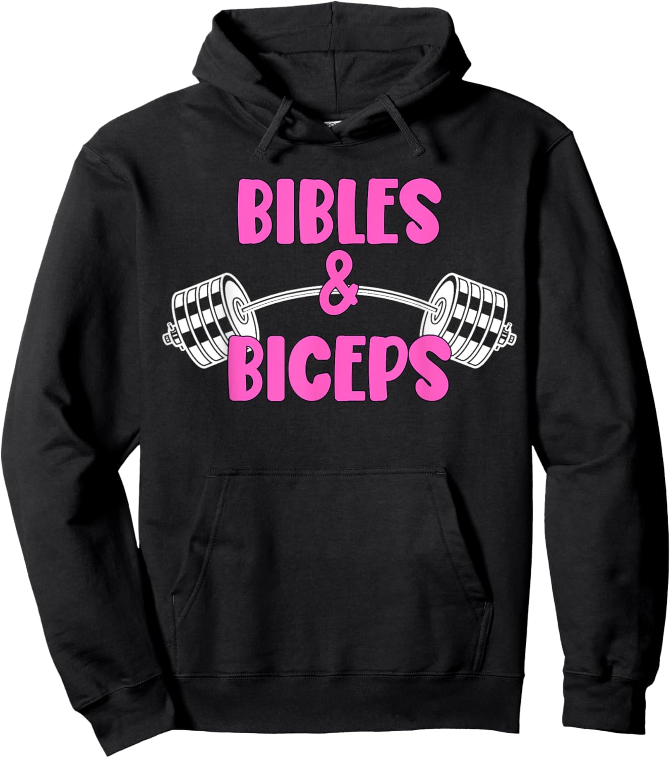 Bibles and Biceps Funny Gym Workout Christian Hoodie - Hoodie | Black
