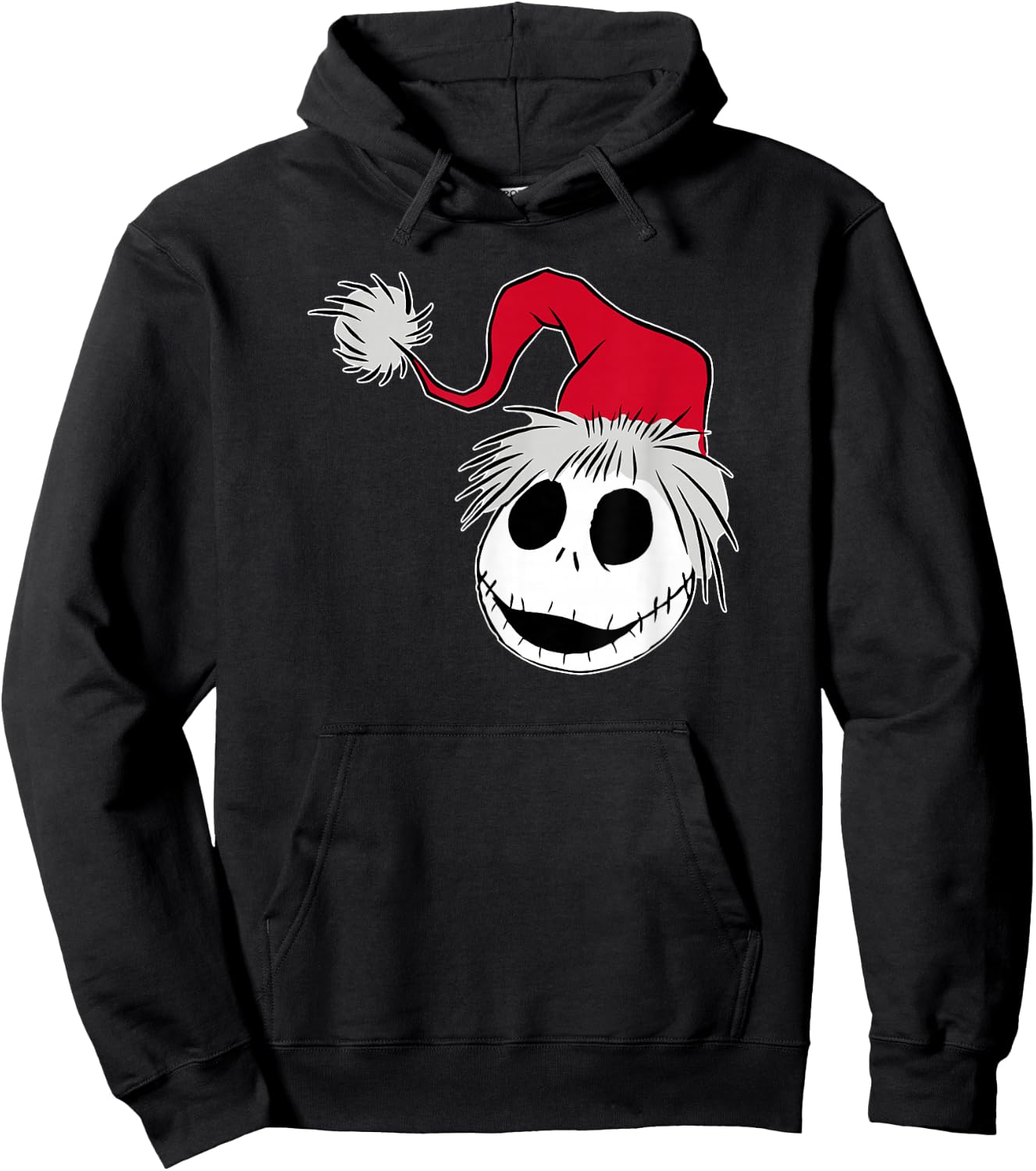 Disney The Nightmare Before Christmas Jack Santa Hat Hoodie - Hoodie | Black