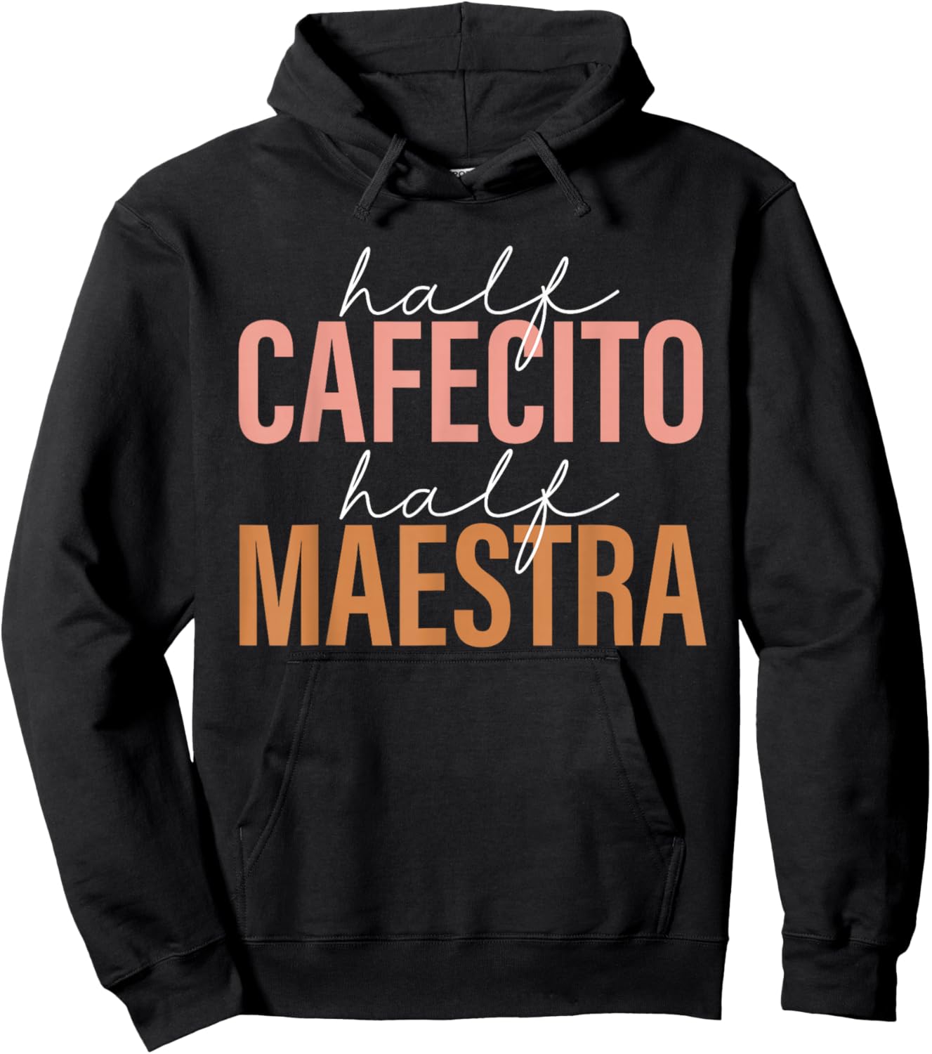 Maestra Spanish Teacher Hispanic Heritage Cafecito Y Chisme Hoodie - Hoodie | Black