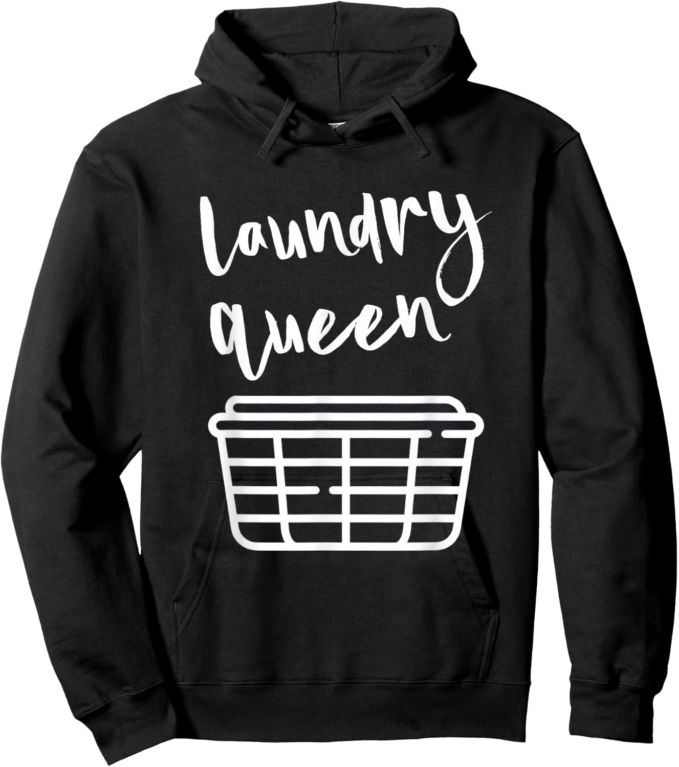 Laundry Queen Women's Love Cleaning Clothes Washer Fun Gift Hoodie - Hoodie | Black