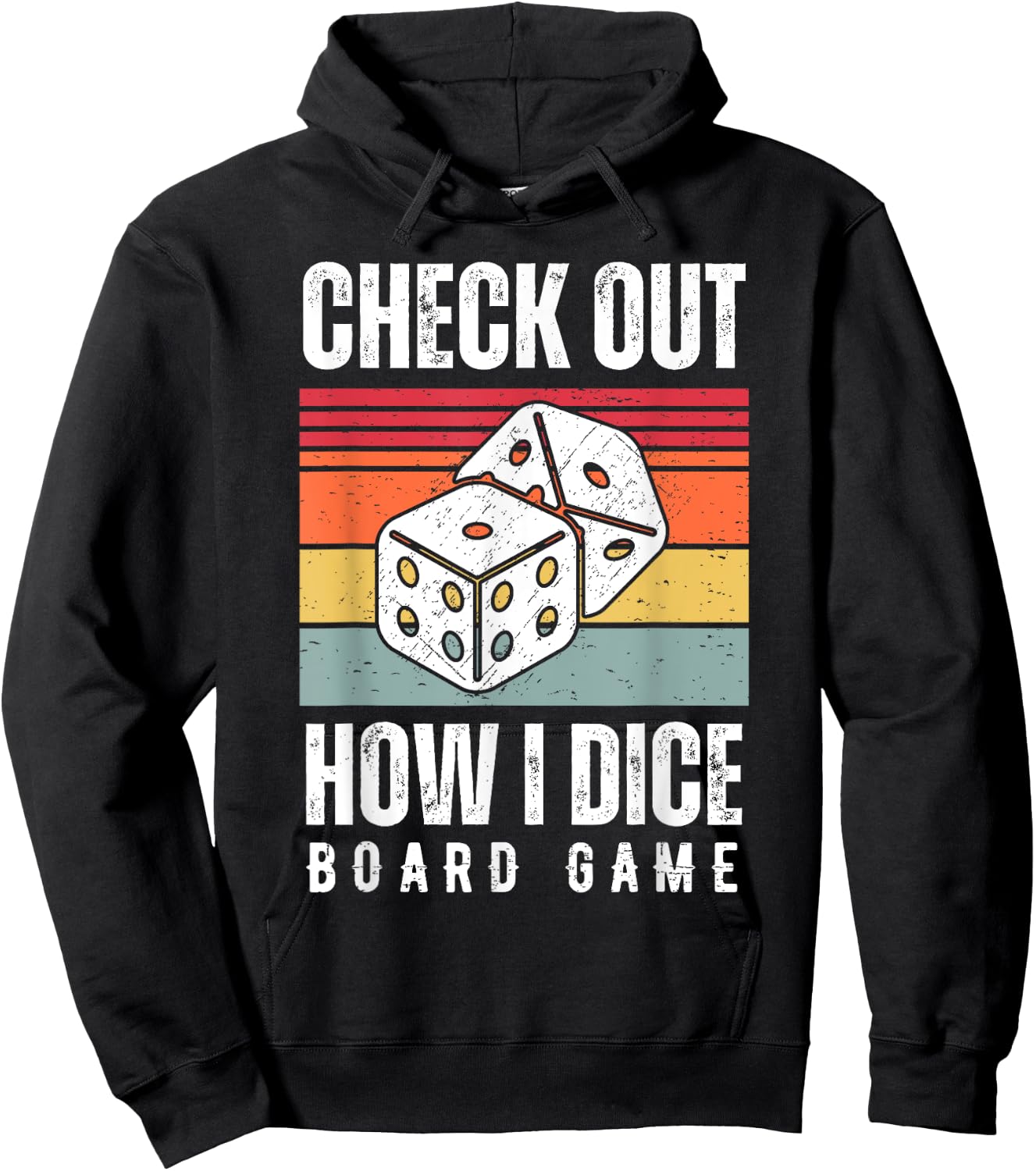 Check Out How I Dice Board Game Lover Matching Family Hoodie - Hoodie | Black