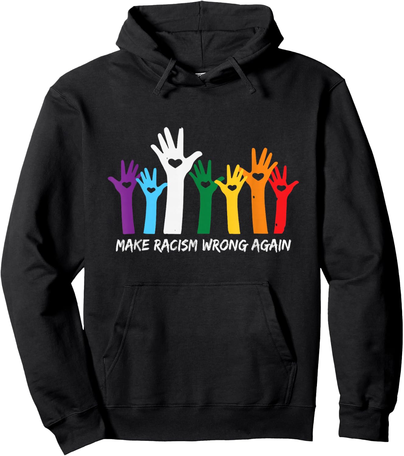 Make Racism Wrong Again Black Lives Matterss Anti Hate Women Hoodie - Hoodie | Black