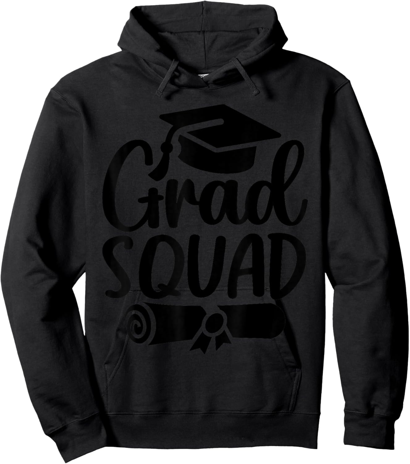 Grad Squad Class Of 2026 Graduation Hoodie - Hoodie | Black