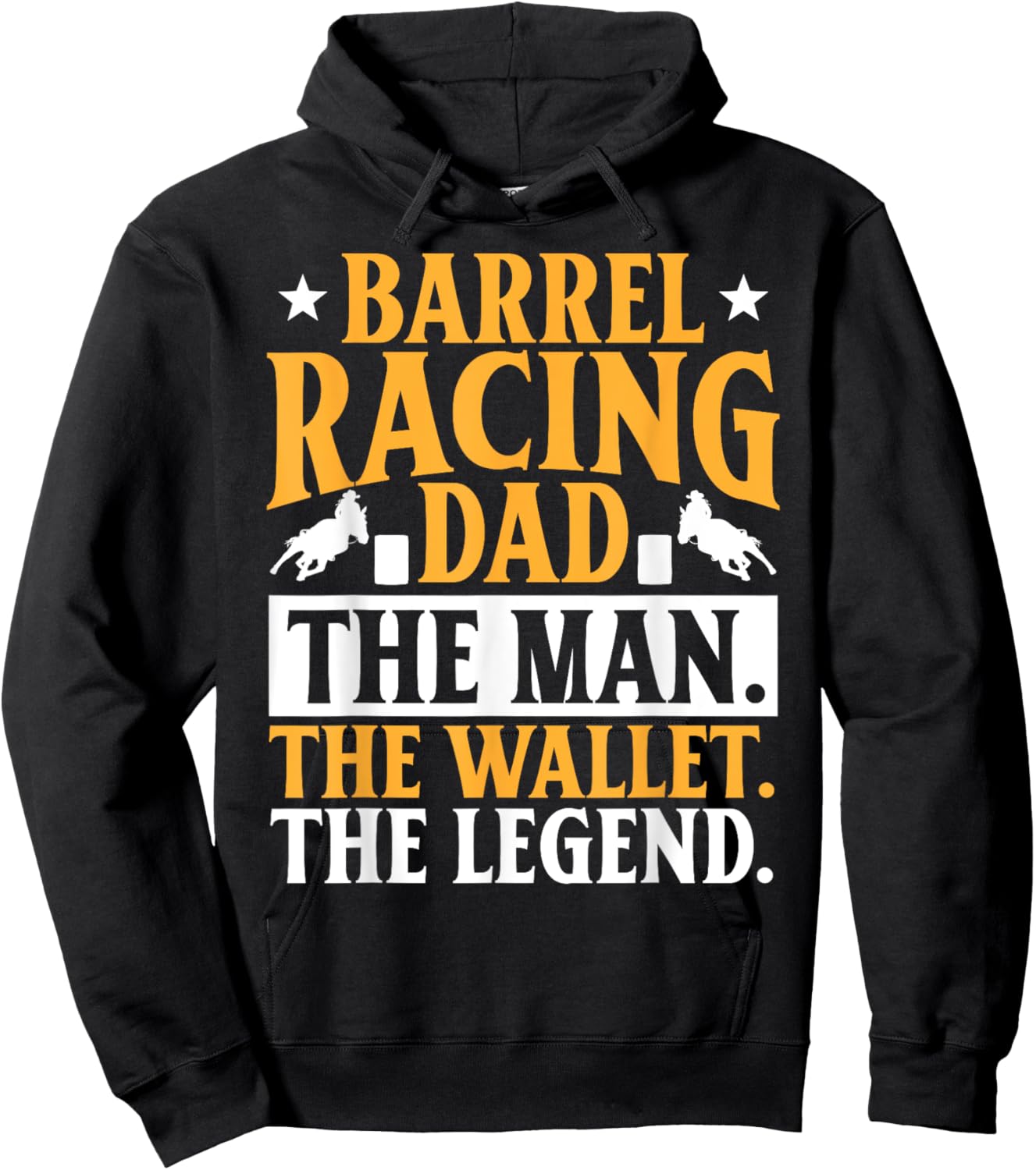 Barrel Racing Dad Horse Barrel Racer Hoodie - Hoodie | Black