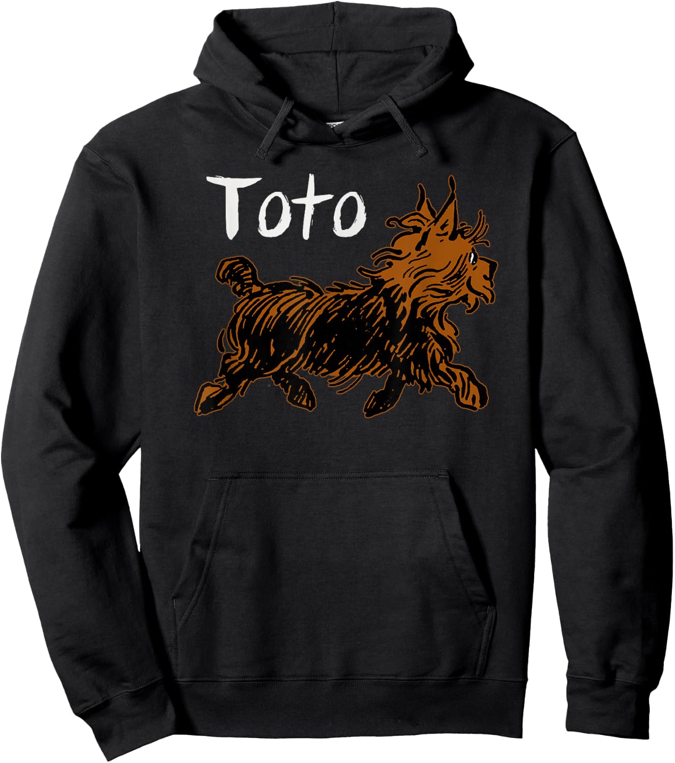 Cute Wizard of OZ Dog Shirt Art-Dorothy's Dog Toto Men Women Girls Kids Hoodie - Hoodie | Black