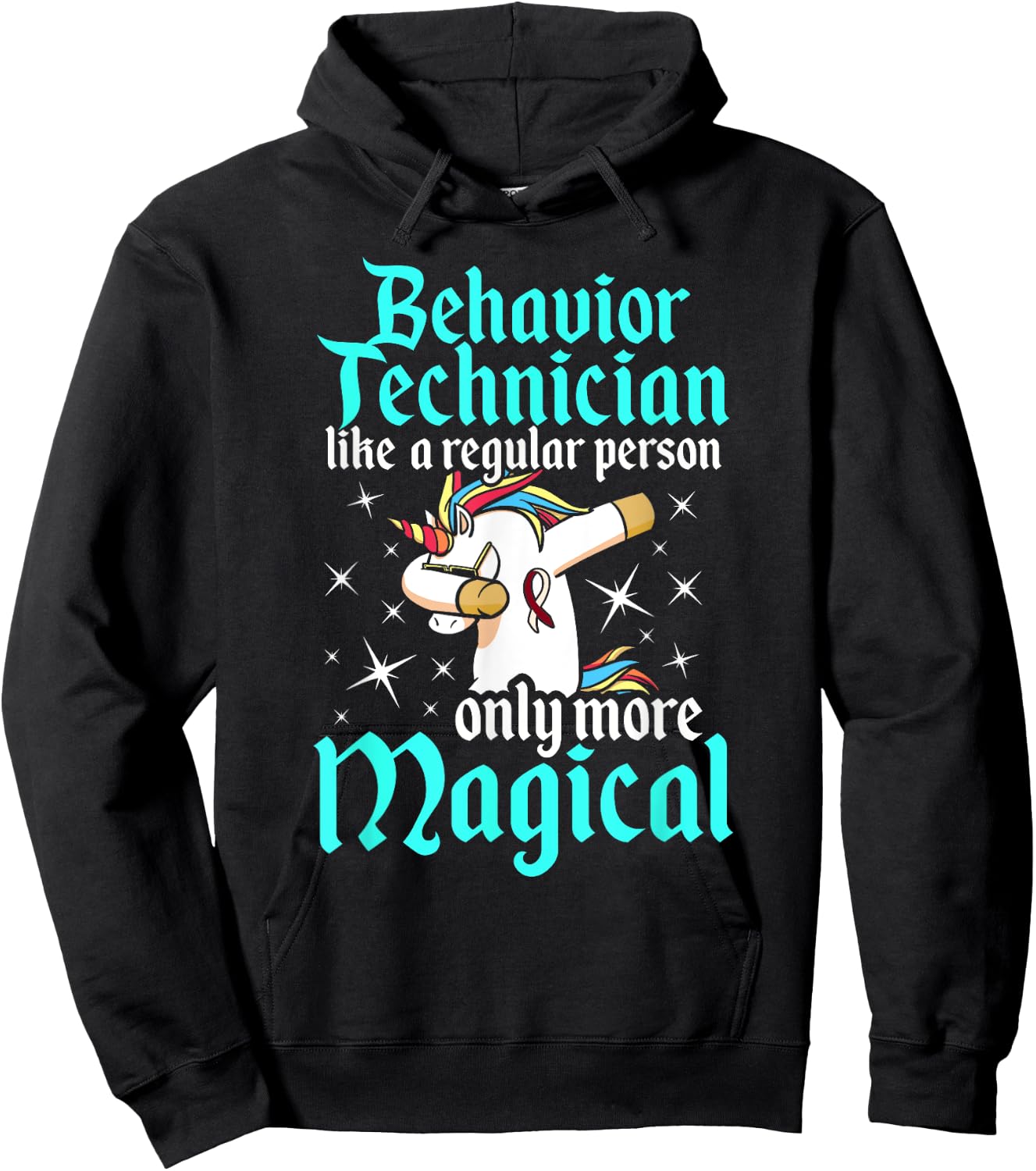 Behavior Technician Magical Behavioral Tech RBT Hoodie - Hoodie | Black