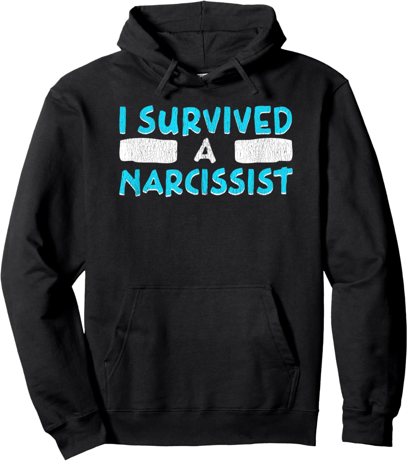 I Survived A Narcissist Funny Divorce Hoodie - Hoodie | Black