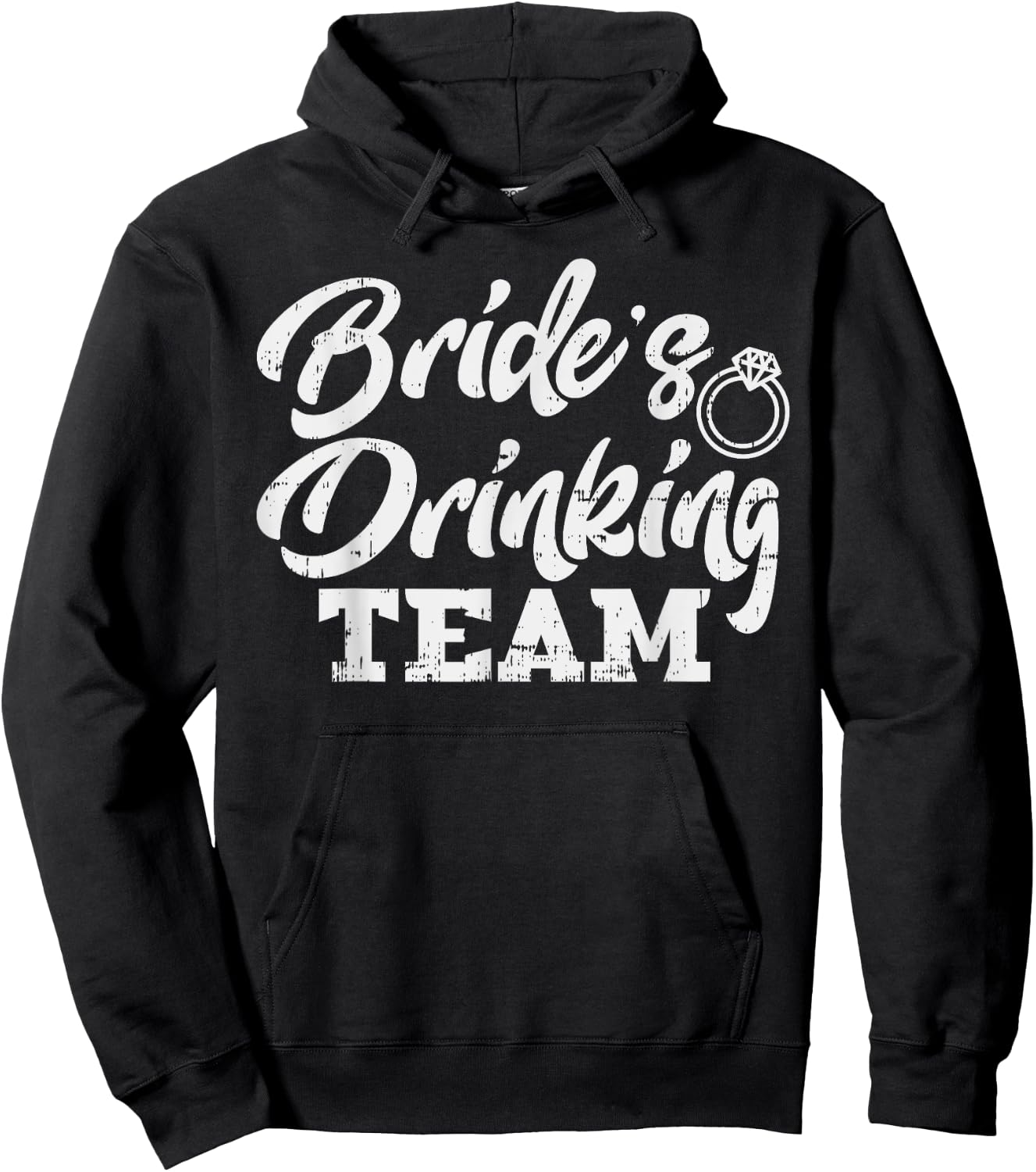 Brides Drinking Team Funny Bachelorette Party Women Gift Hoodie - Hoodie | Black