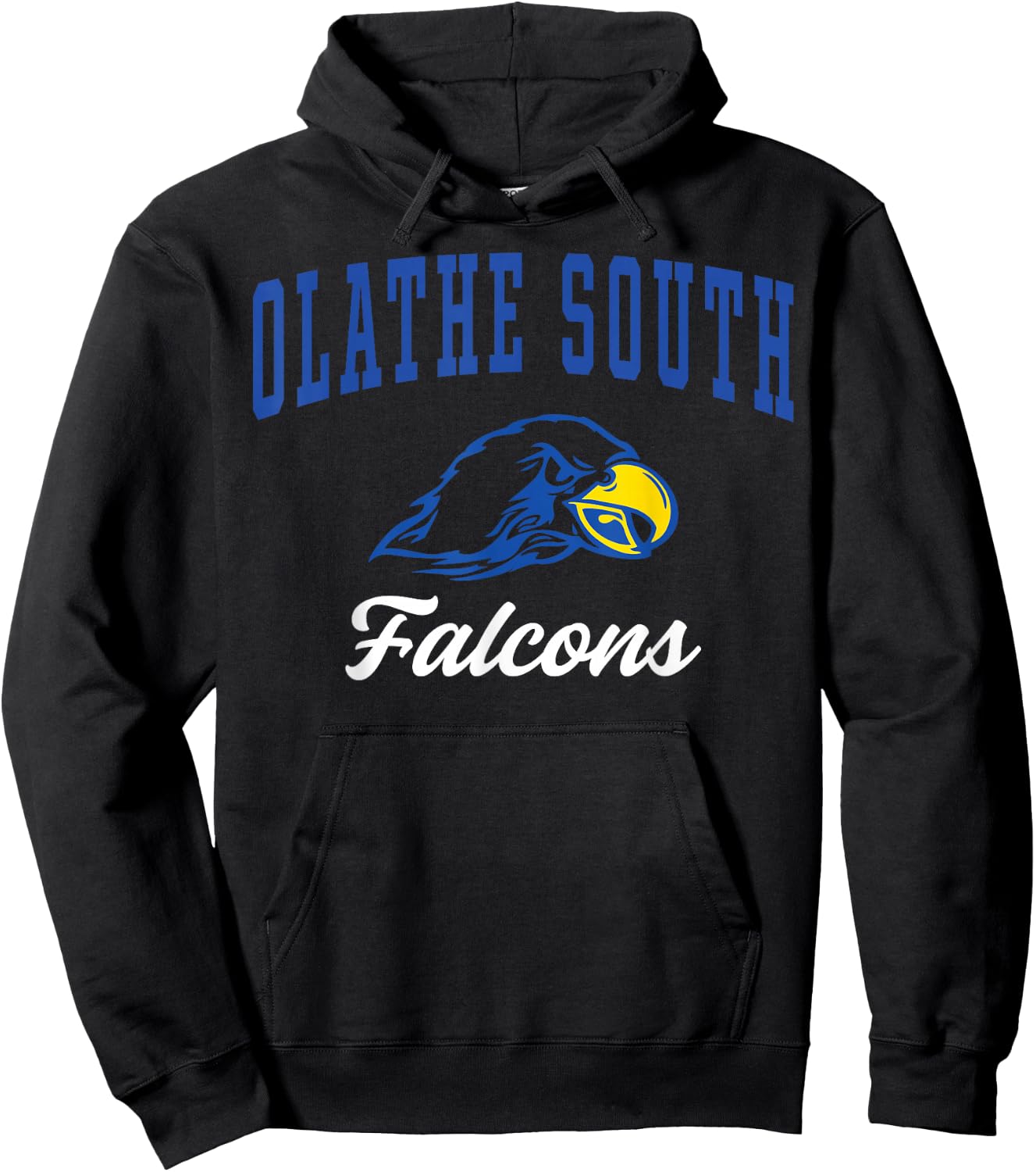 Olathe South High School Falcons C3 Hoodie - Hoodie | Black