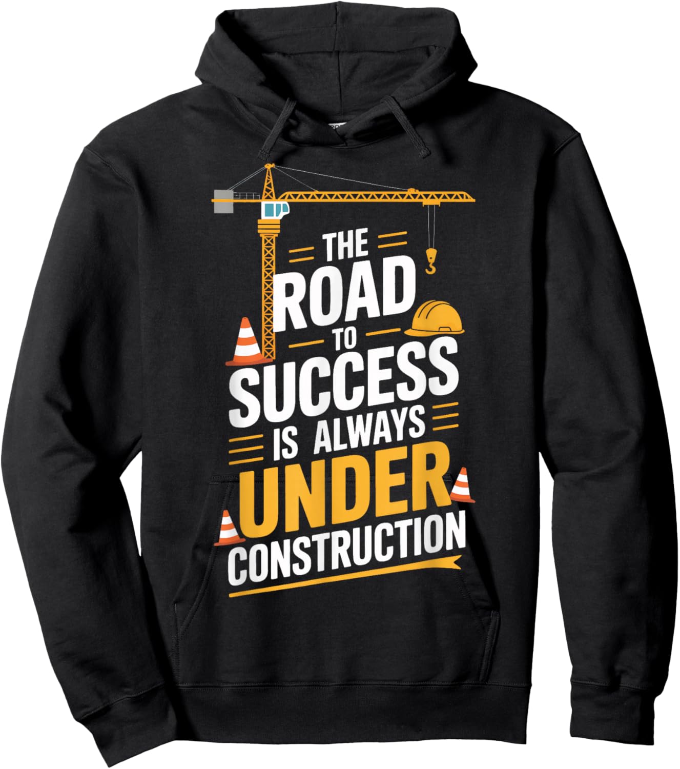Under Construction Success Builders Hoodie - Hoodie | Black