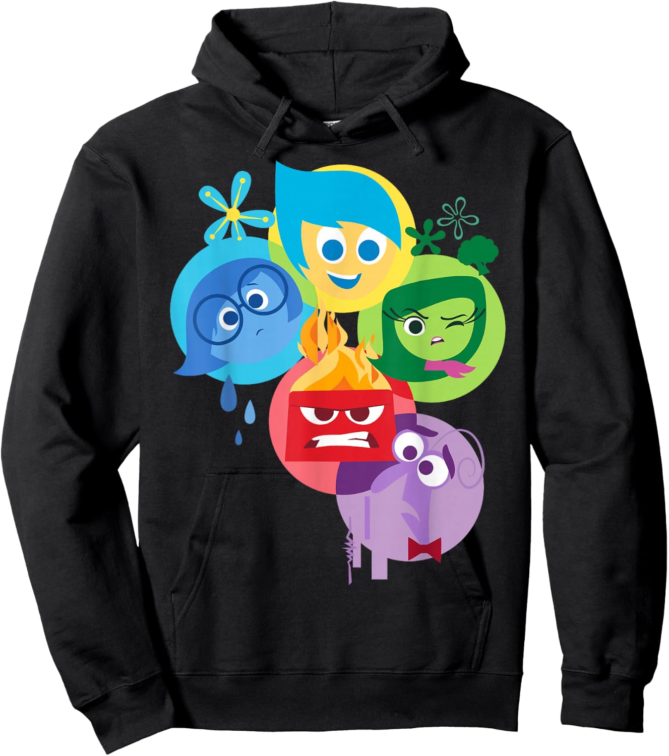 Disney Pixar Inside Out Simple Group Shot Graphic Hoodie - Hoodie | Black