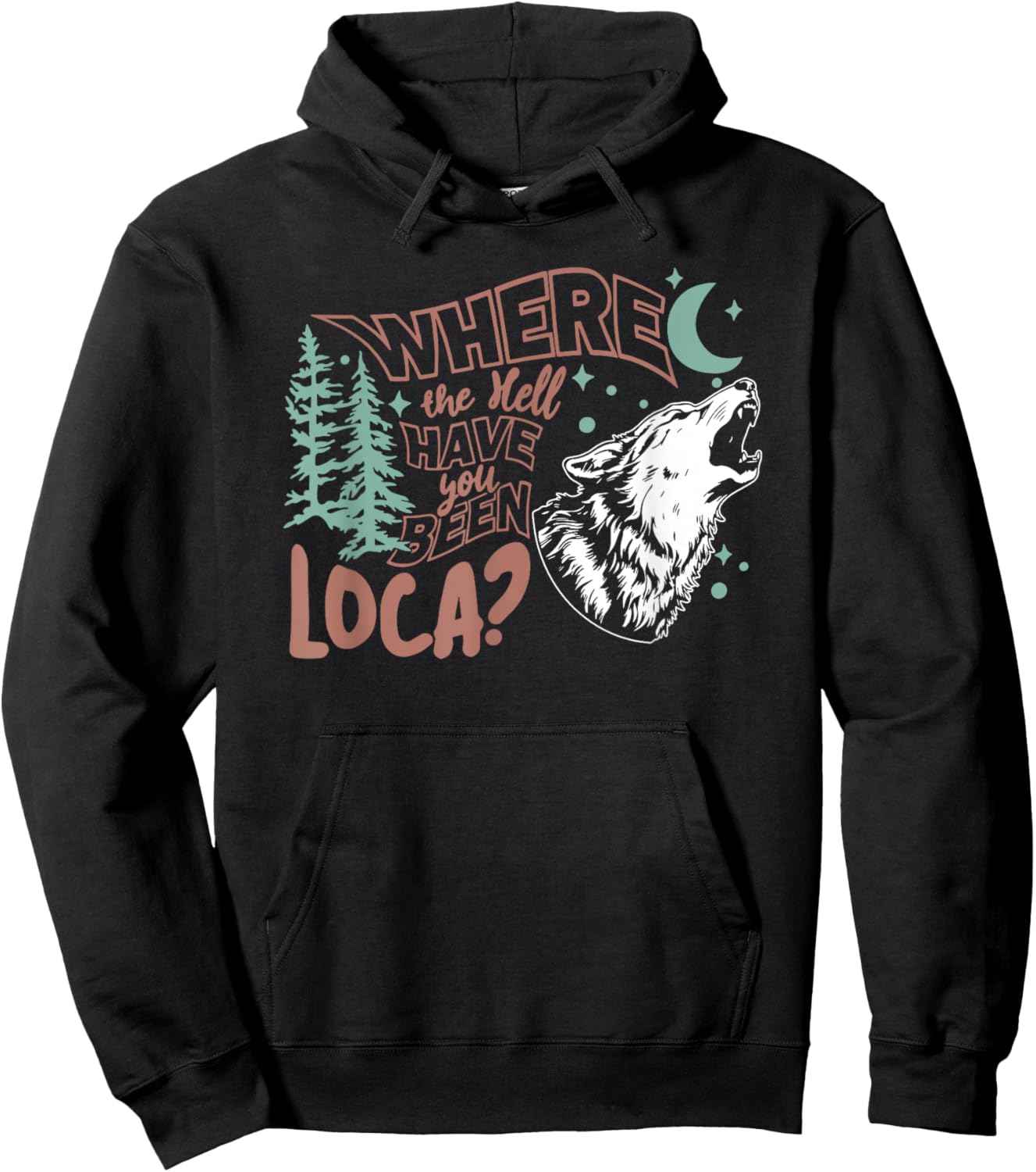 Where The Hell Have You Been Loca, Meme 90s Hoodie - Hoodie | Black