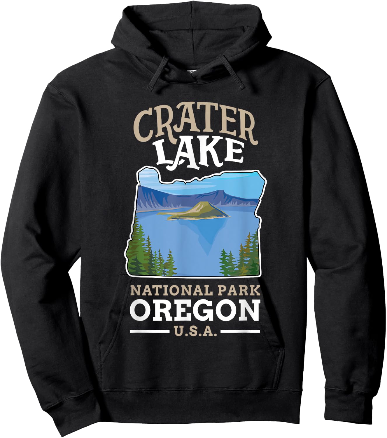 Crater Lake National Park US Oregon Hoodie - Hoodie | Black