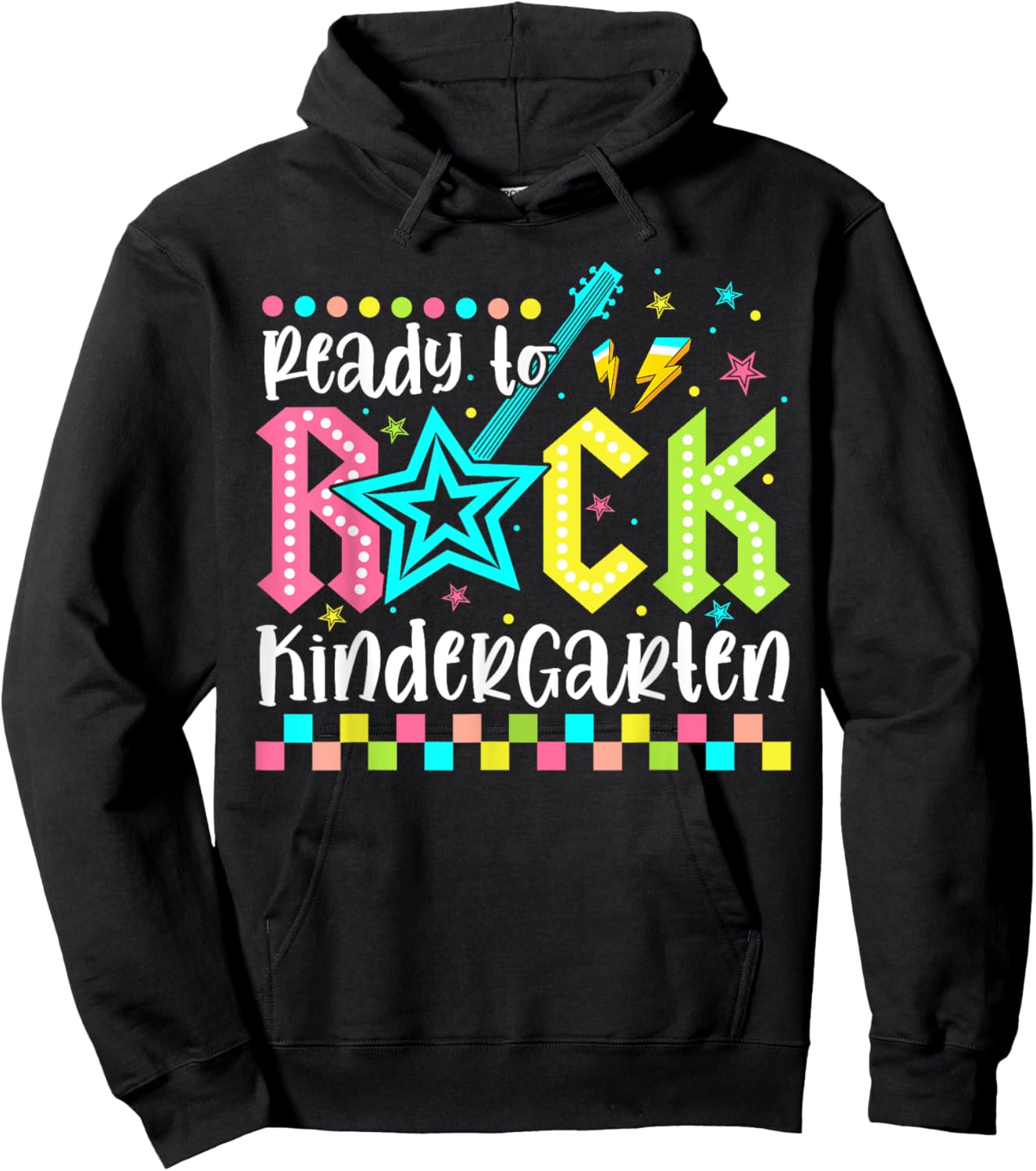 Ready To Rock Kindergarten Back To School Kinder Boys Kids Hoodie - Hoodie | Black