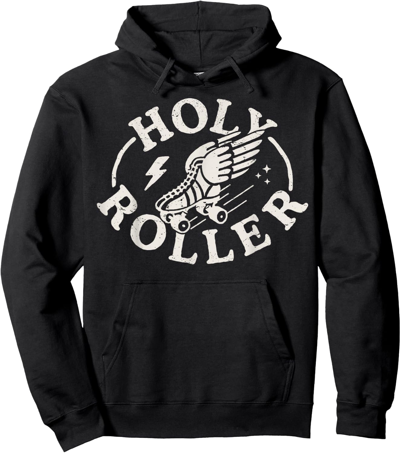 Holy Roller Skating Skater Skate Shoes Retro Vintage 70s/80s Hoodie - Hoodie | Black