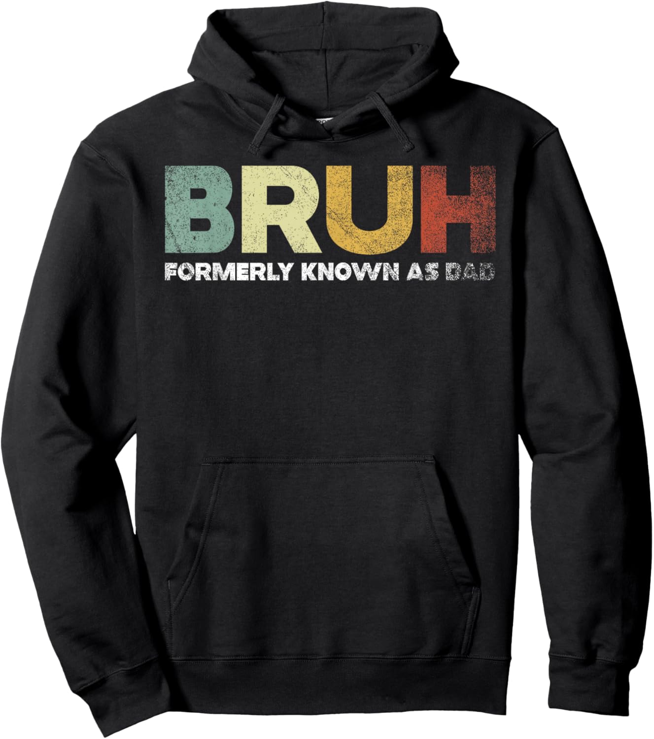 Bruh Formerly Known As Dad Hoodie - Hoodie | Black