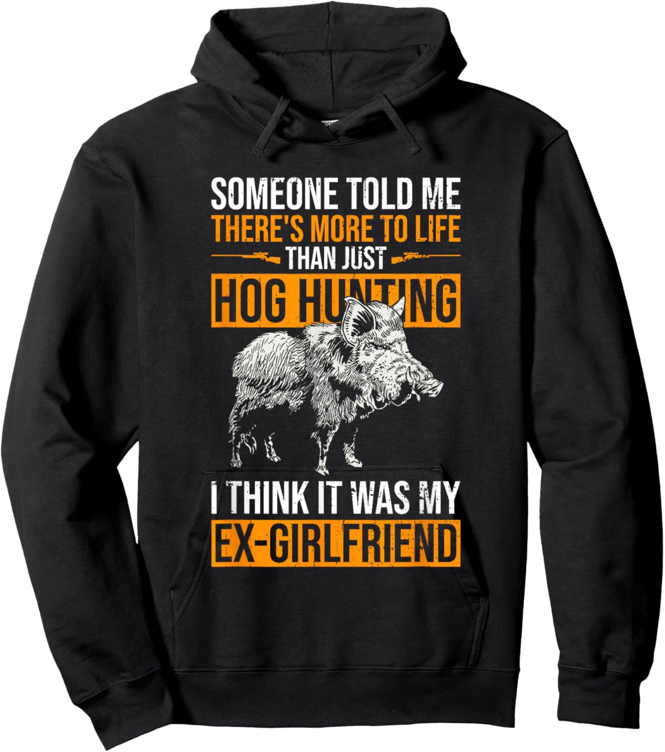 Hog Hunting Design For Boar Hunting Hoodie - Hoodie | Black