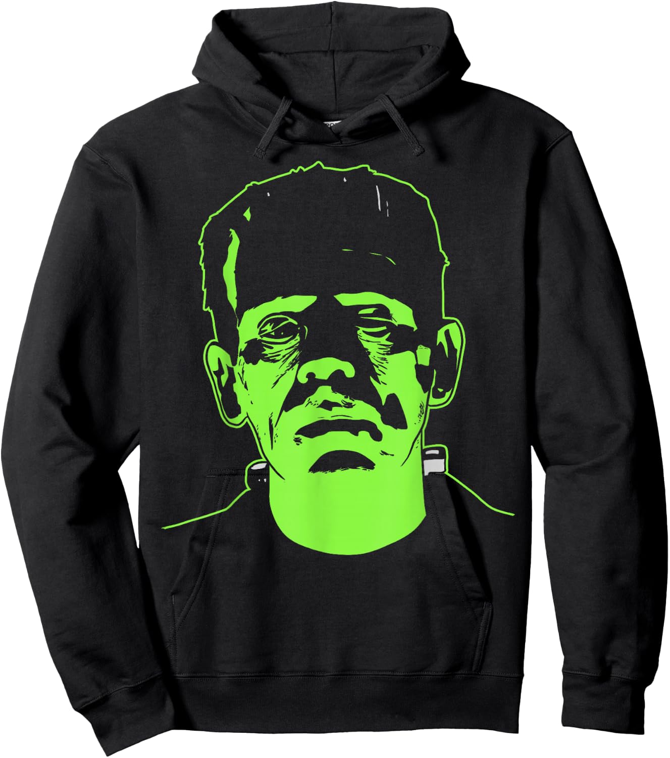 Universal Monsters Frankenstein Neon Face Hoodie - Hoodie | Black