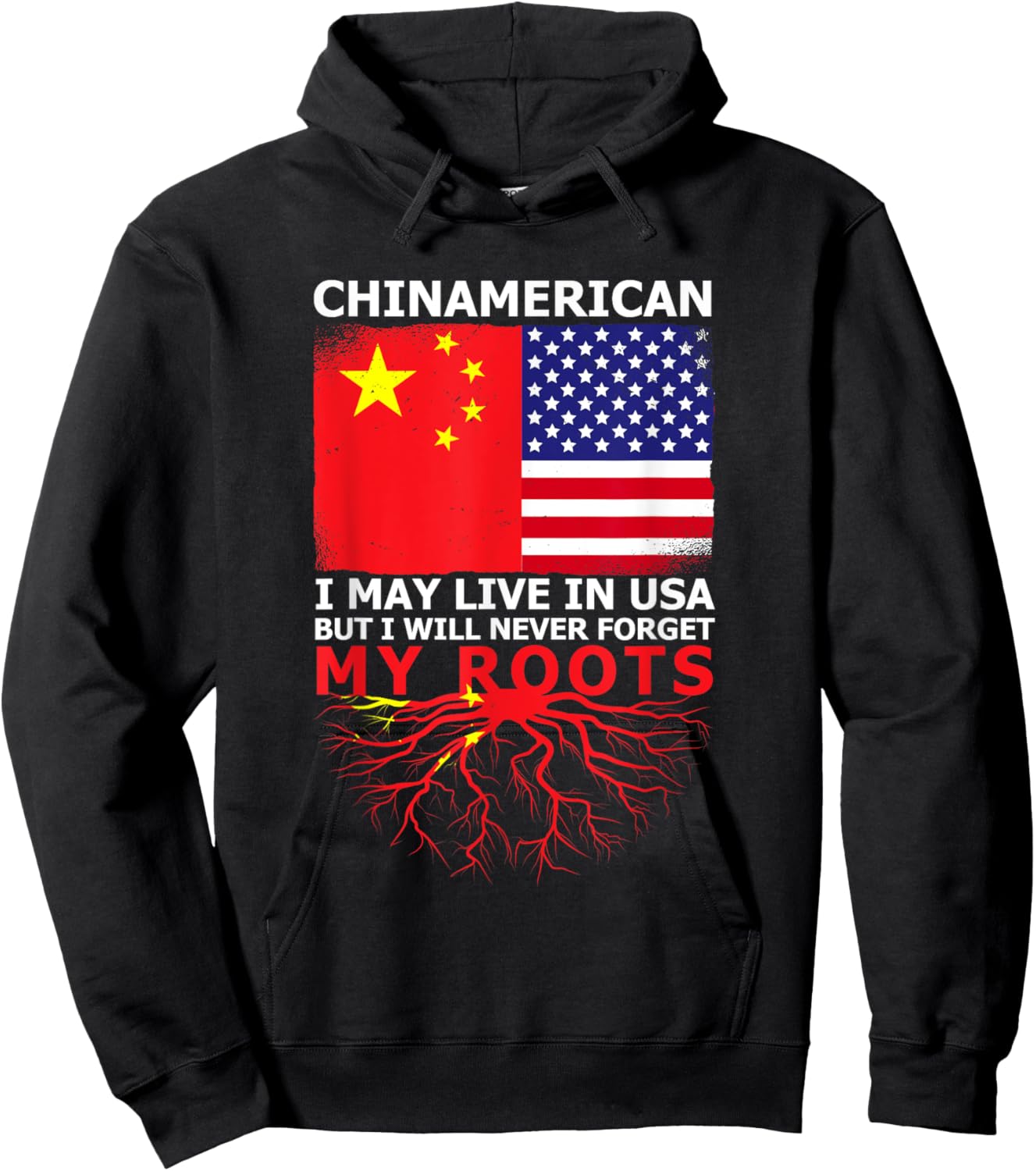 Chinese pride of China Origin Hoodie - Hoodie | Black