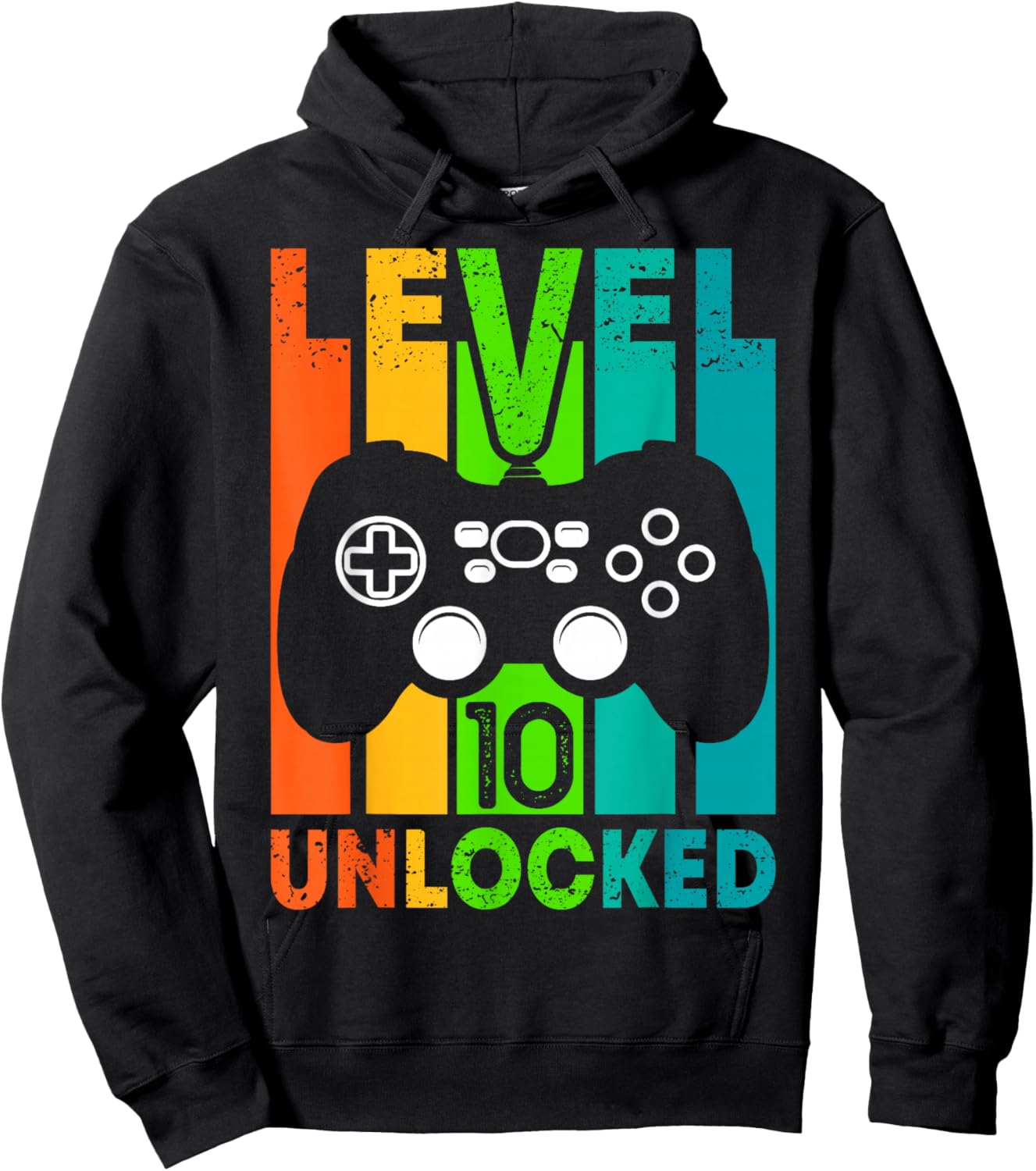 Birthday Gamer Boy or Gamer Girl - Level 10 Unlocked Hoodie - Hoodie | Black