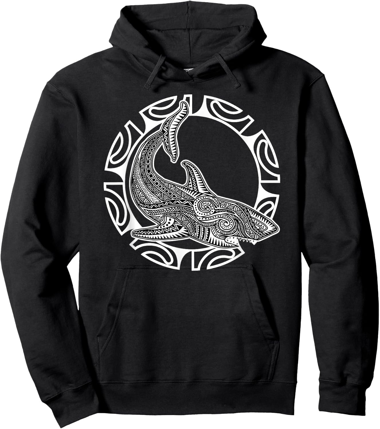 Shark Culture Symbol Haka Maori Dance New Zealand Hoodie - Hoodie | Black