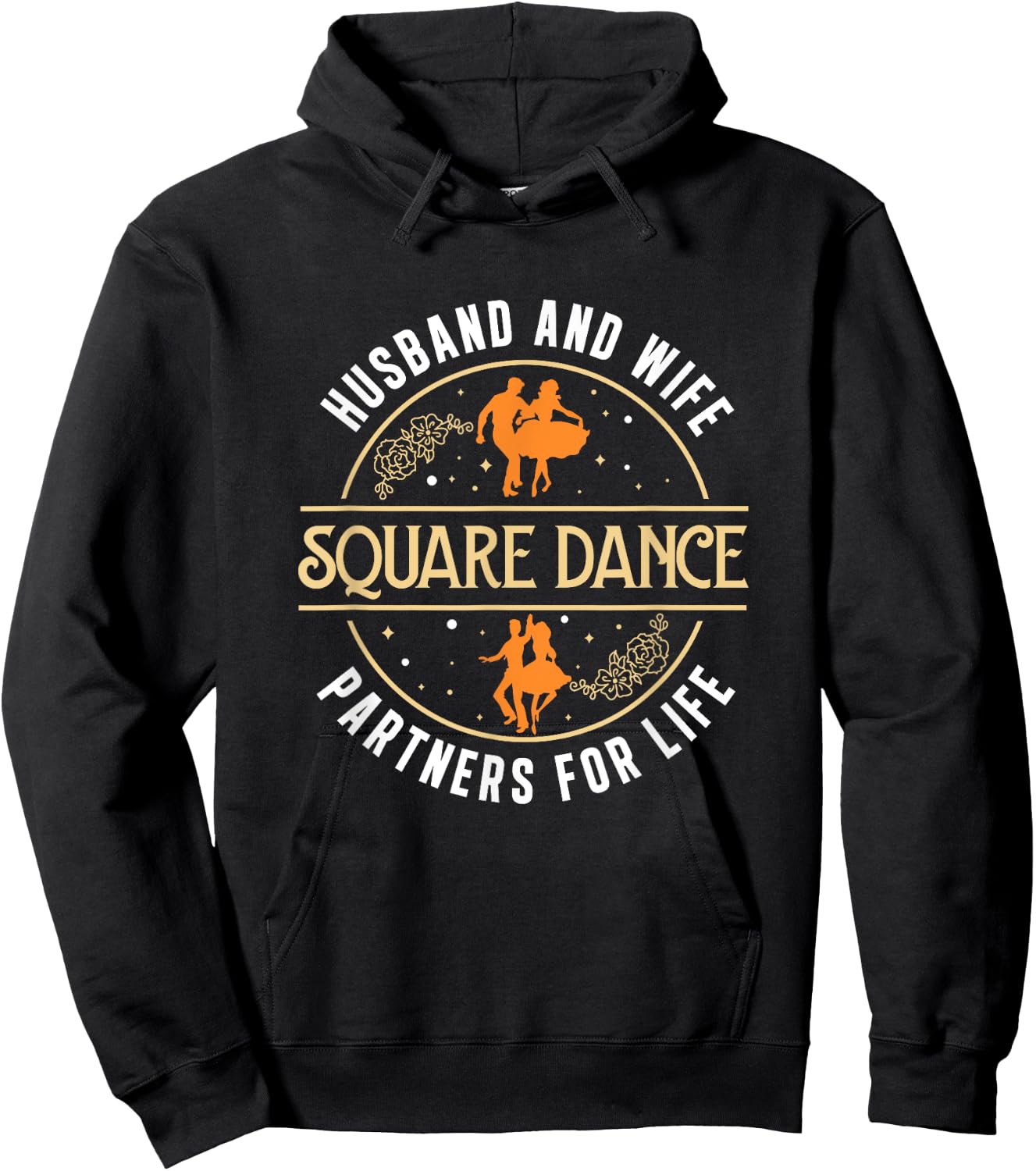 Husband And Wife Cute Square Dancing Partner A Square Dancer Hoodie - Hoodie | Black