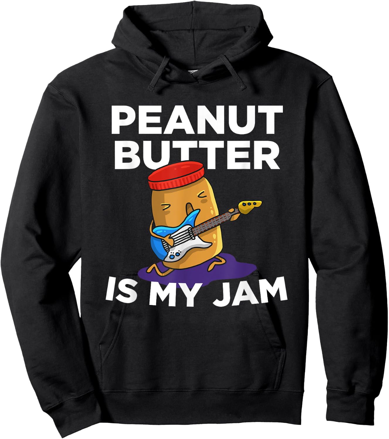 Peanut Butter Is My Jam for Breakfast Gang Hoodie - Hoodie | Black