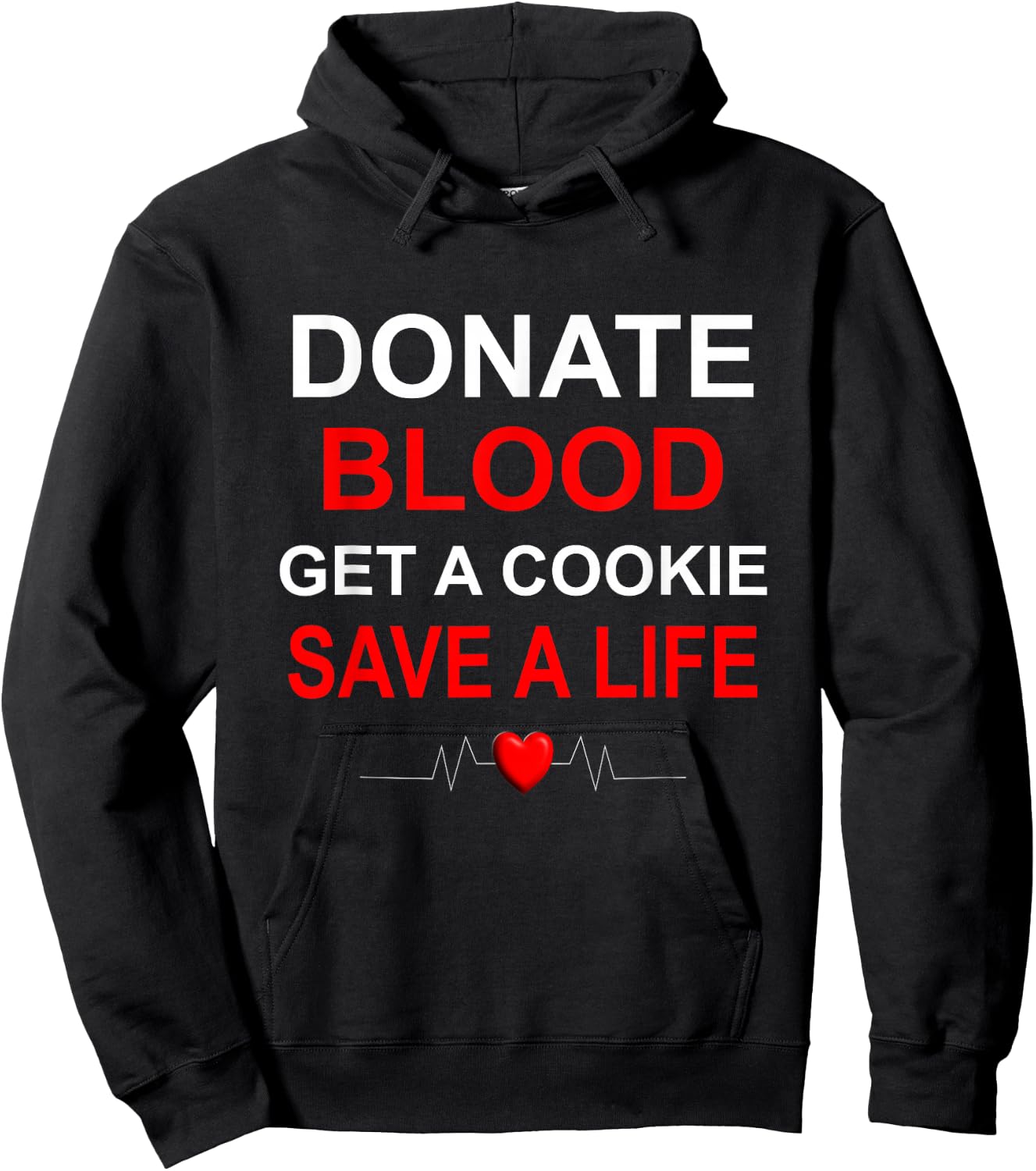 Donate Blood design Gift of life Give Blood Hoodie - Hoodie | Black
