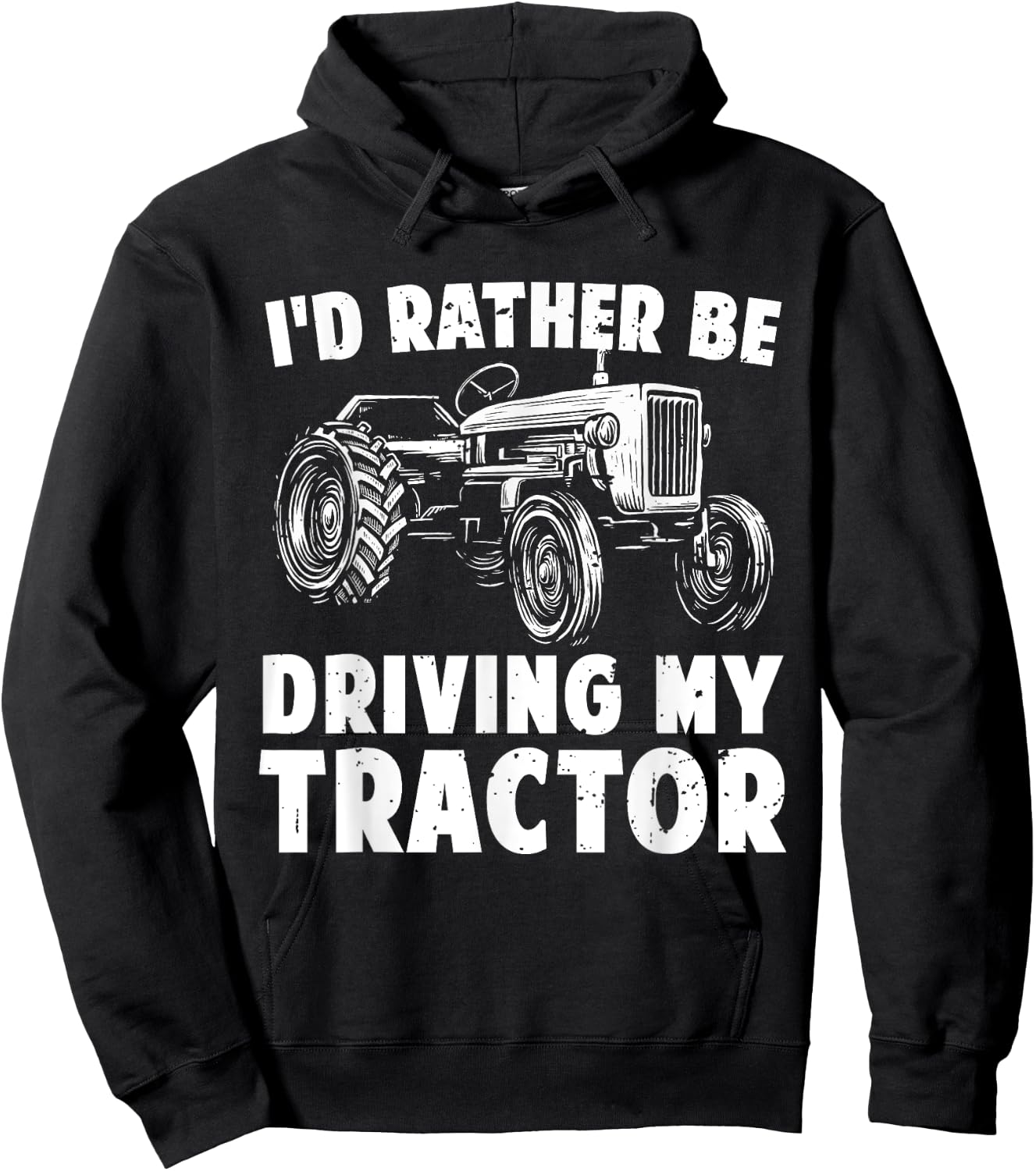 Best Farmer Design Women Boys Girls Tractor Lovers Hoodie - Hoodie | Black