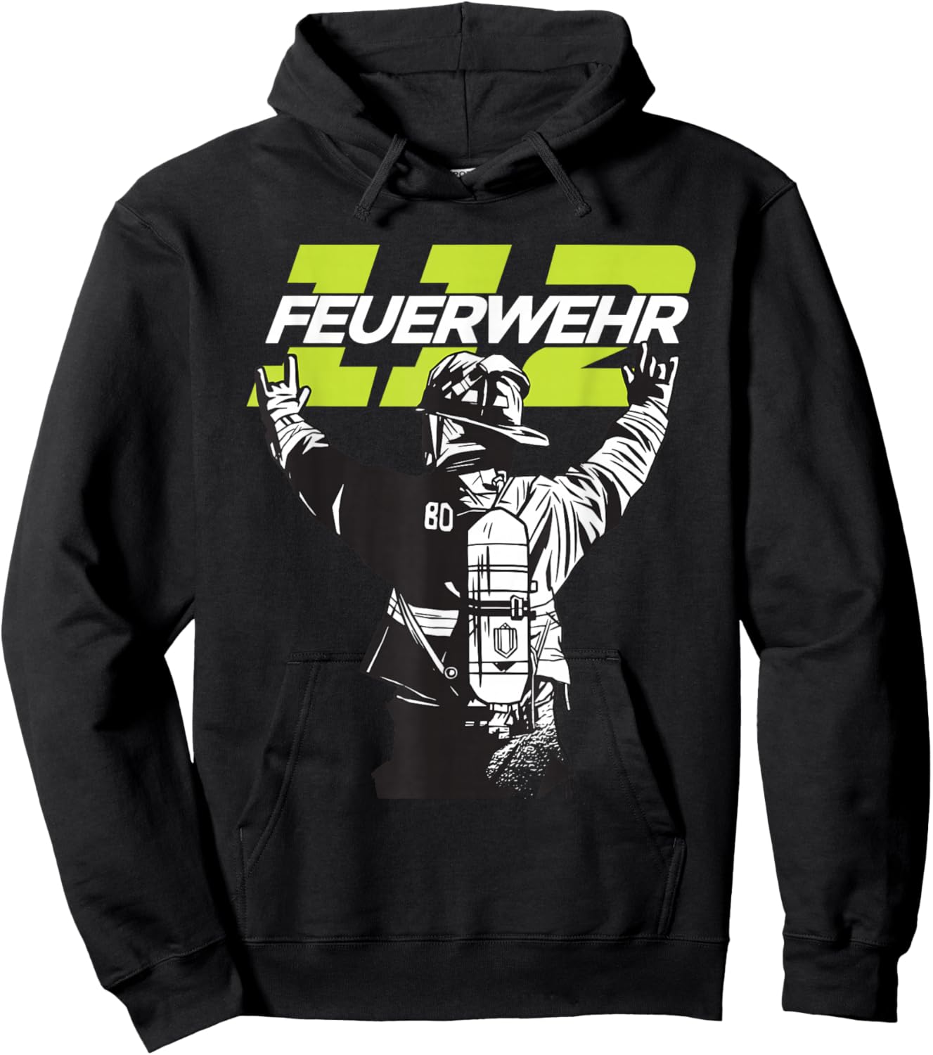 Feuerwehr Retten, Löschen, Bergen, Schützen 112 Herren Mann Hoodie - Hoodie | Black