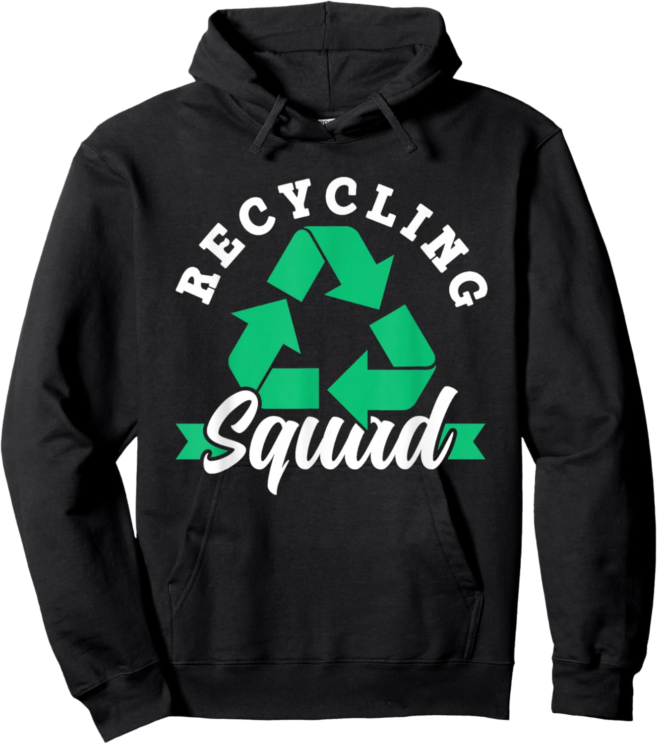 Recycling Squad Environment Trash Earth Day Recycle Hoodie - Hoodie | Black