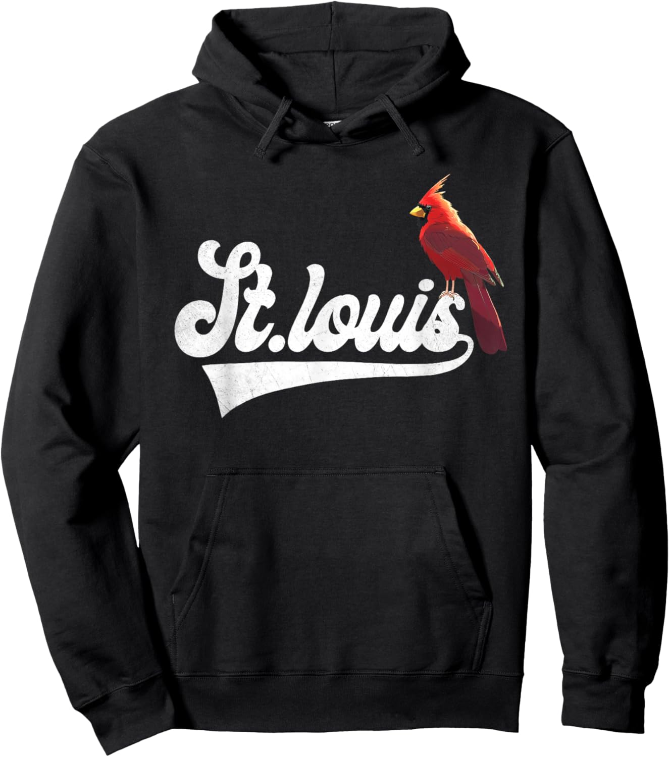 Vintage St.Louis Perchwing Graphic Throwback Styles Hoodie - Hoodie | Black