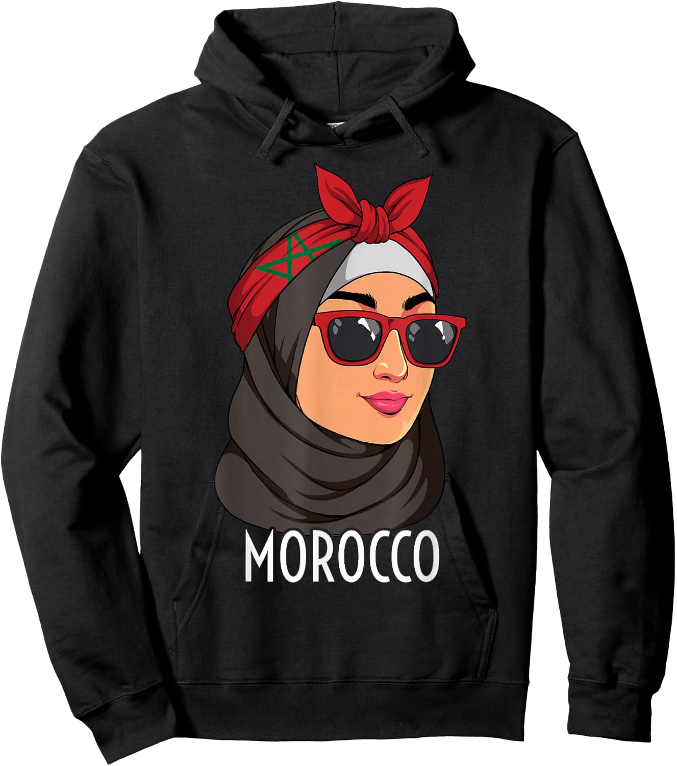 Moroccan Girl Morocco Hoodie - Hoodie | Black