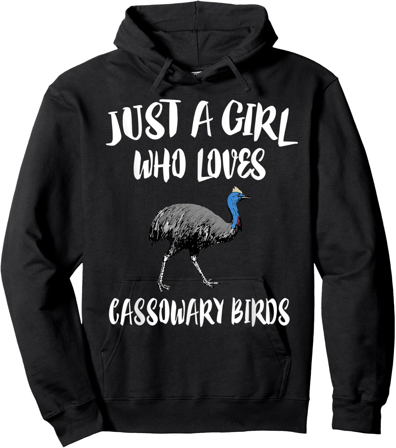 Just A Girl Who Loves Cassowary Birds Gift Hoodie - Hoodie | Black