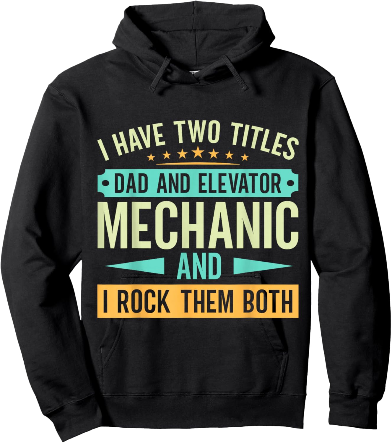 Elevator Mechanic - Father and Elevator Mechanic Hoodie - Hoodie | Black