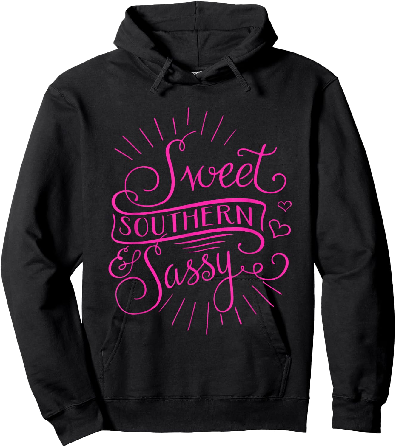 Sassy Southern Girls Attitude Cowboy Boots Rodeo Ladies Hoodie - Hoodie | Black