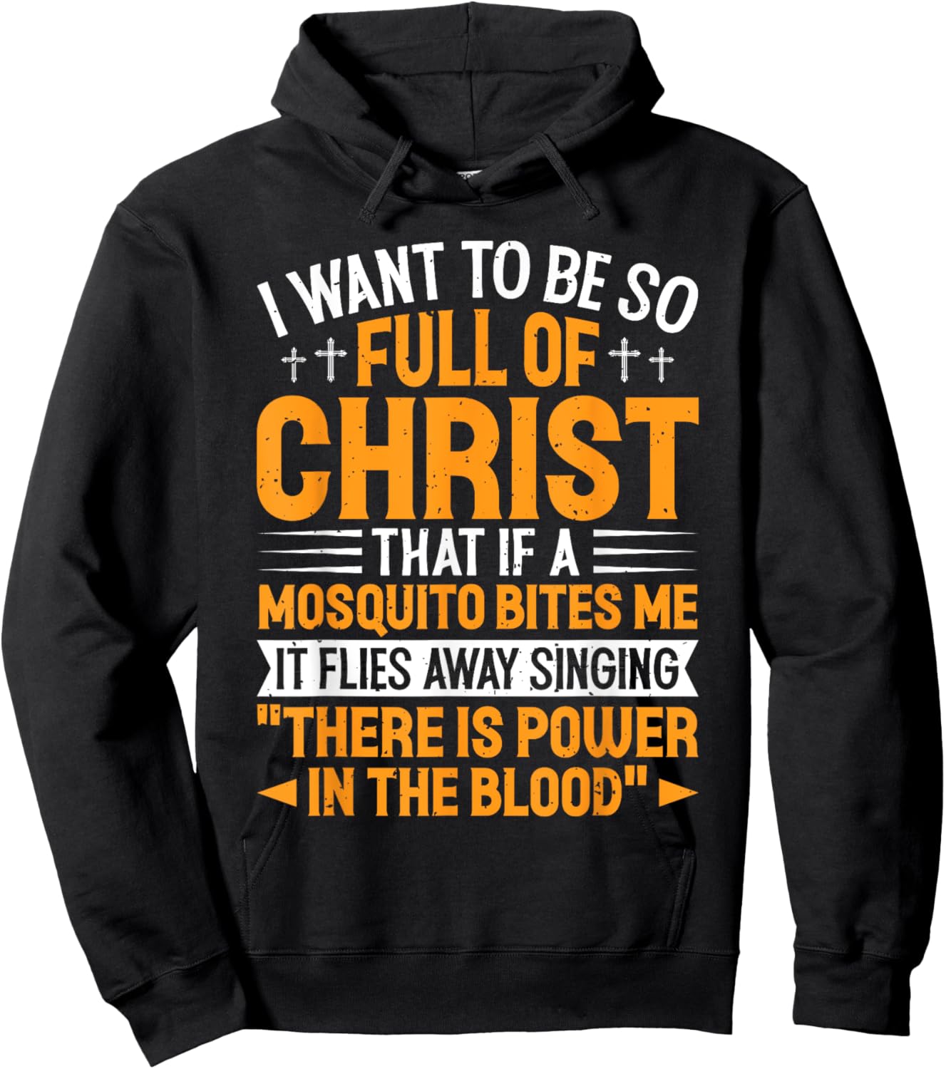 Jesus Christian Lovers I Want To Be So Full Of Christ Jesus Hoodie - Hoodie | Black