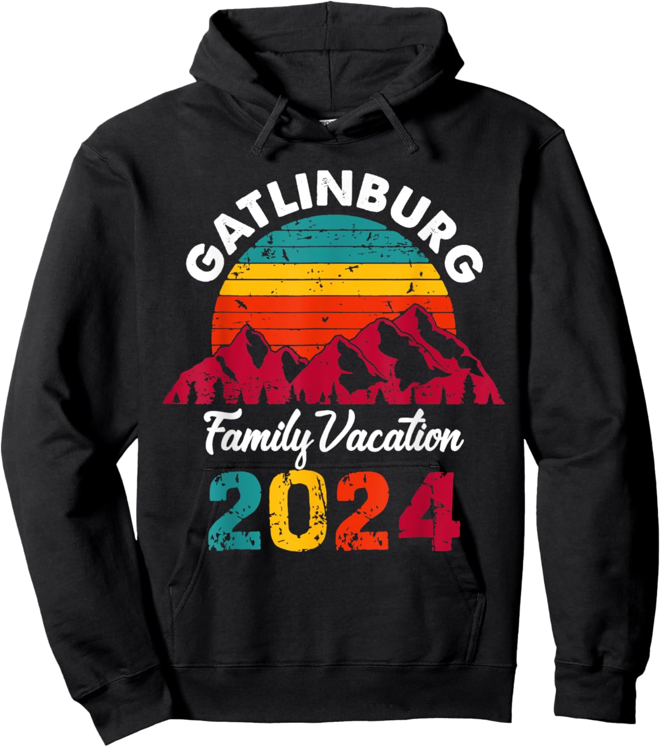 Tennessee Smoky Mountains Family Vacation 2024 Gatlinburg Hoodie - Hoodie | Black