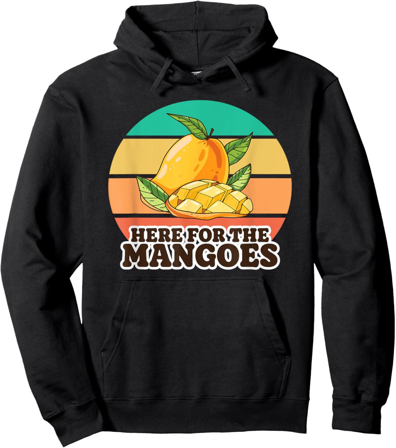 Oh Boy Love It Mango Lover Here for the Mangoes Hoodie - Hoodie | Black