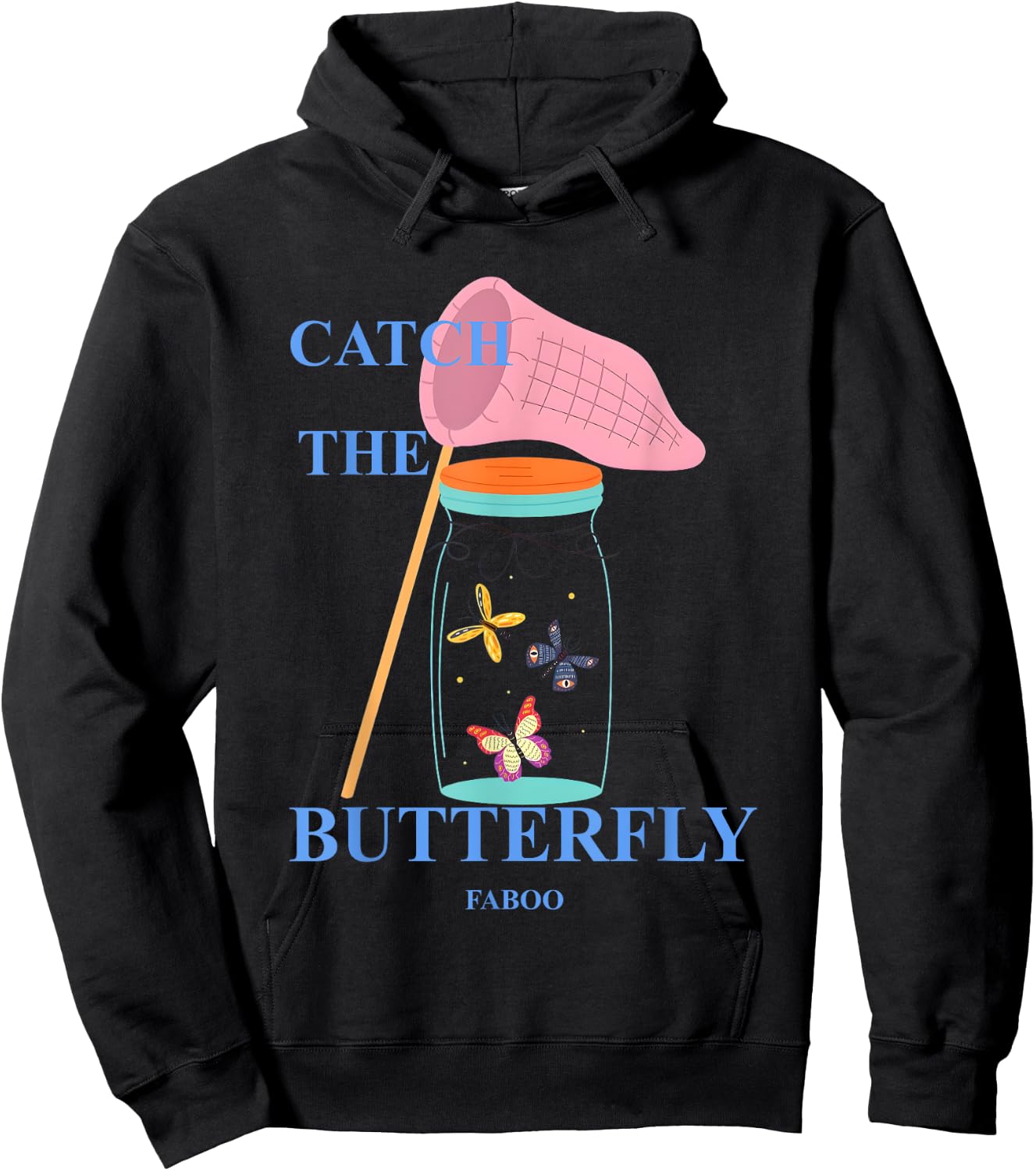 Faboo André Catch The Butterfly Hoodie - Hoodie | Black