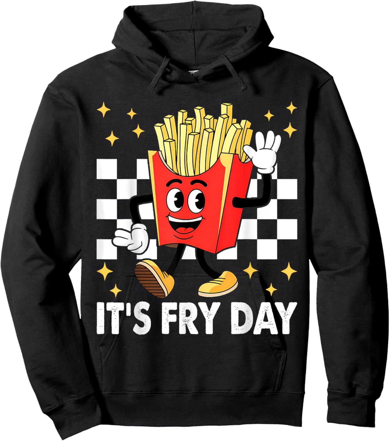 It's Fry Day - Funny French Fries Fast Food Hoodie - Hoodie | Black