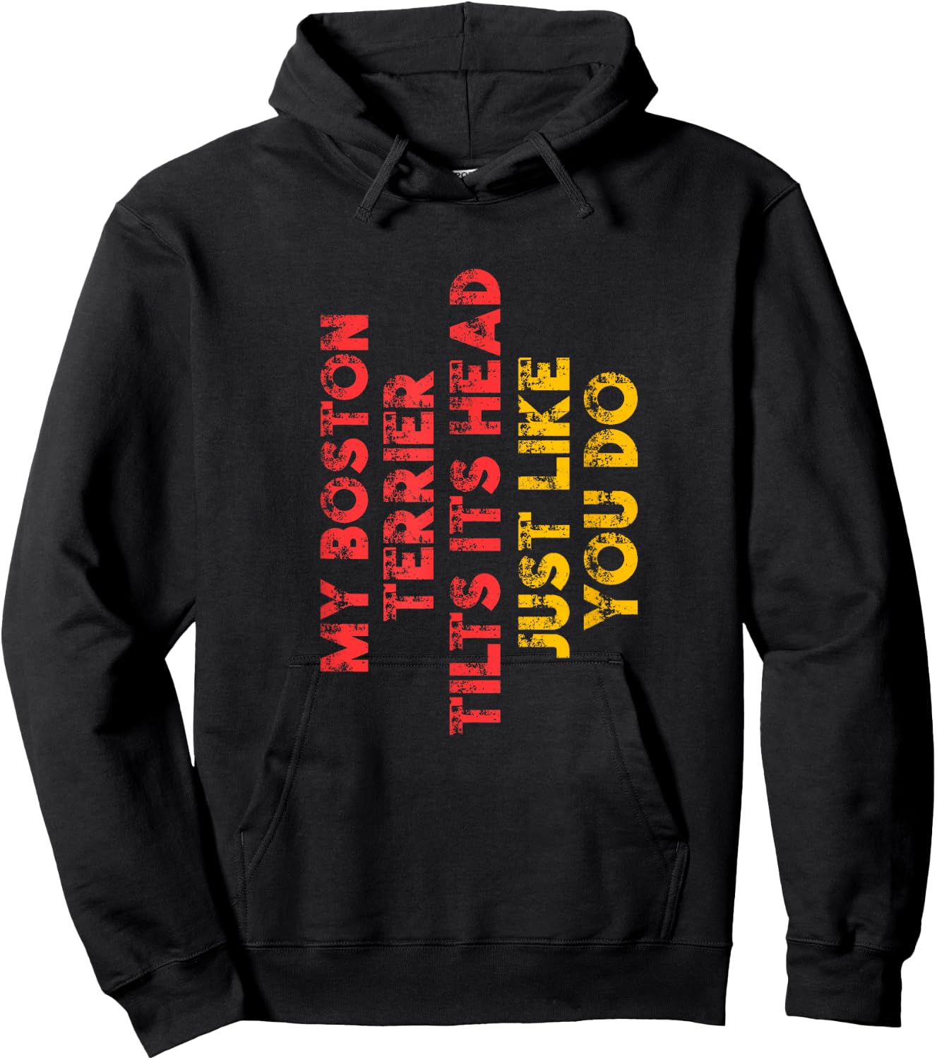 Boston Terrier Mom Dad Funny Dog Lover Owner Gift Women Men Hoodie - Hoodie | Black