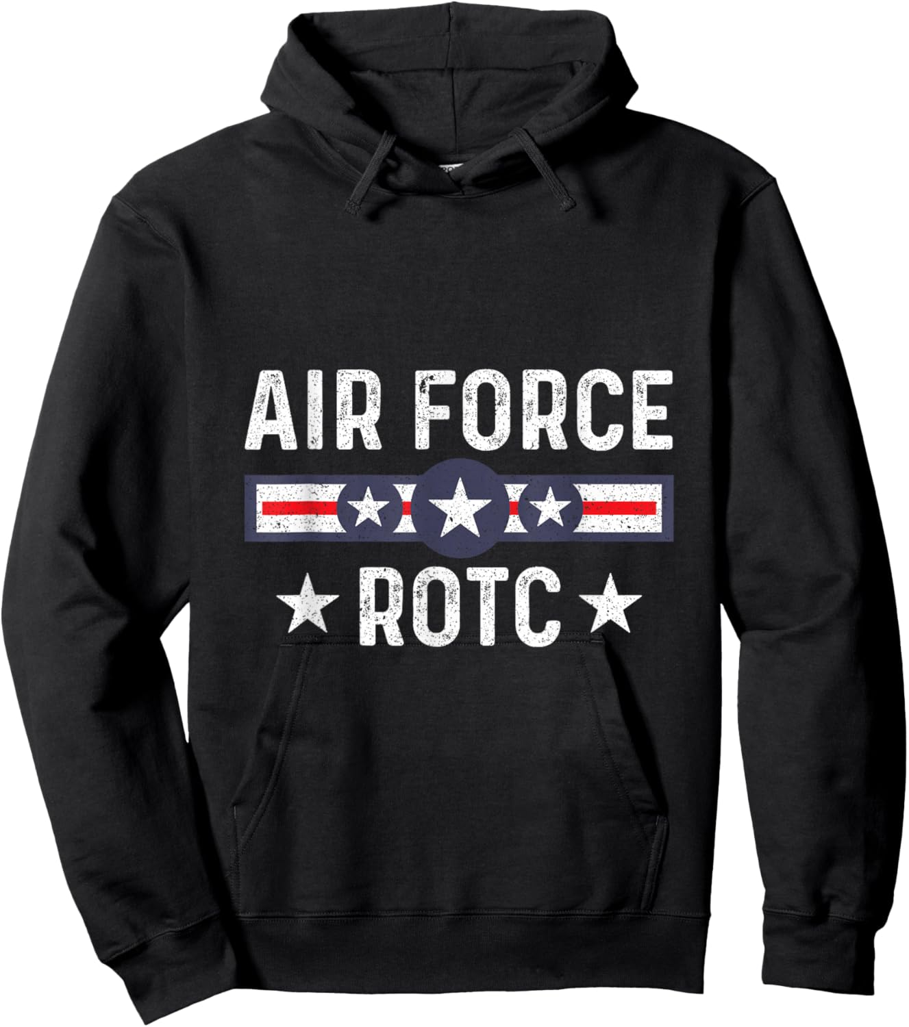 Air Force ROTC Vintage Roundel USAF Logo ROTC Cadets Hoodie - Hoodie | Black