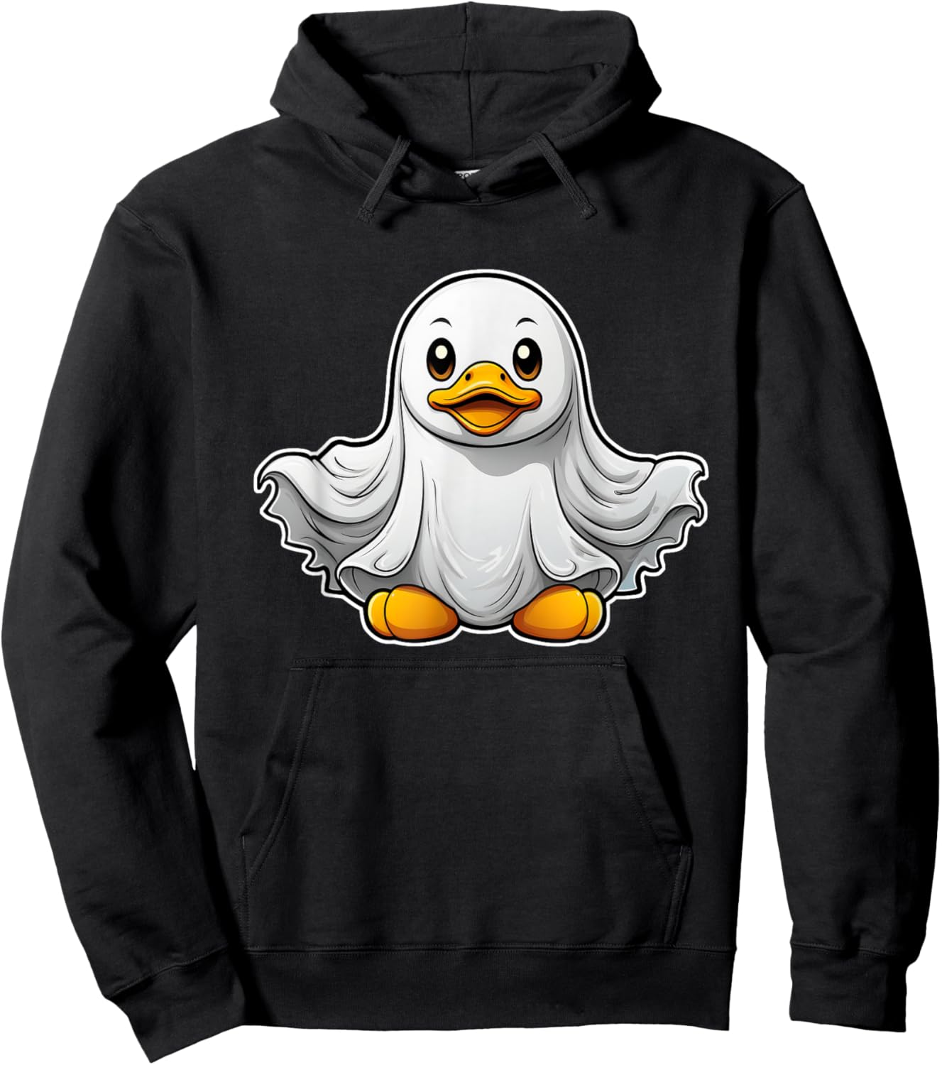 Spooky Ghost Rubber Duck, Halloween Rubber Duckie Hoodie - Hoodie | Black