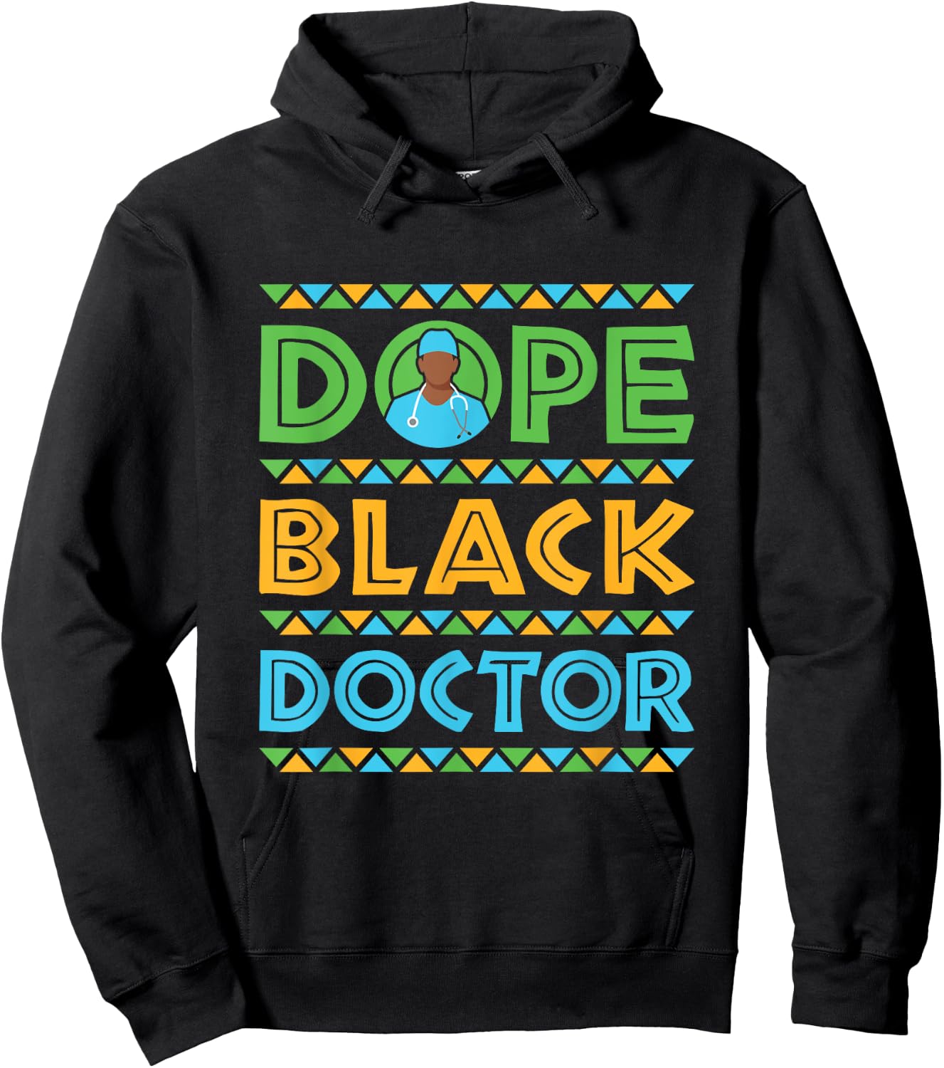 Dope Black Doctor Physician African American Hoodie - Hoodie | Black