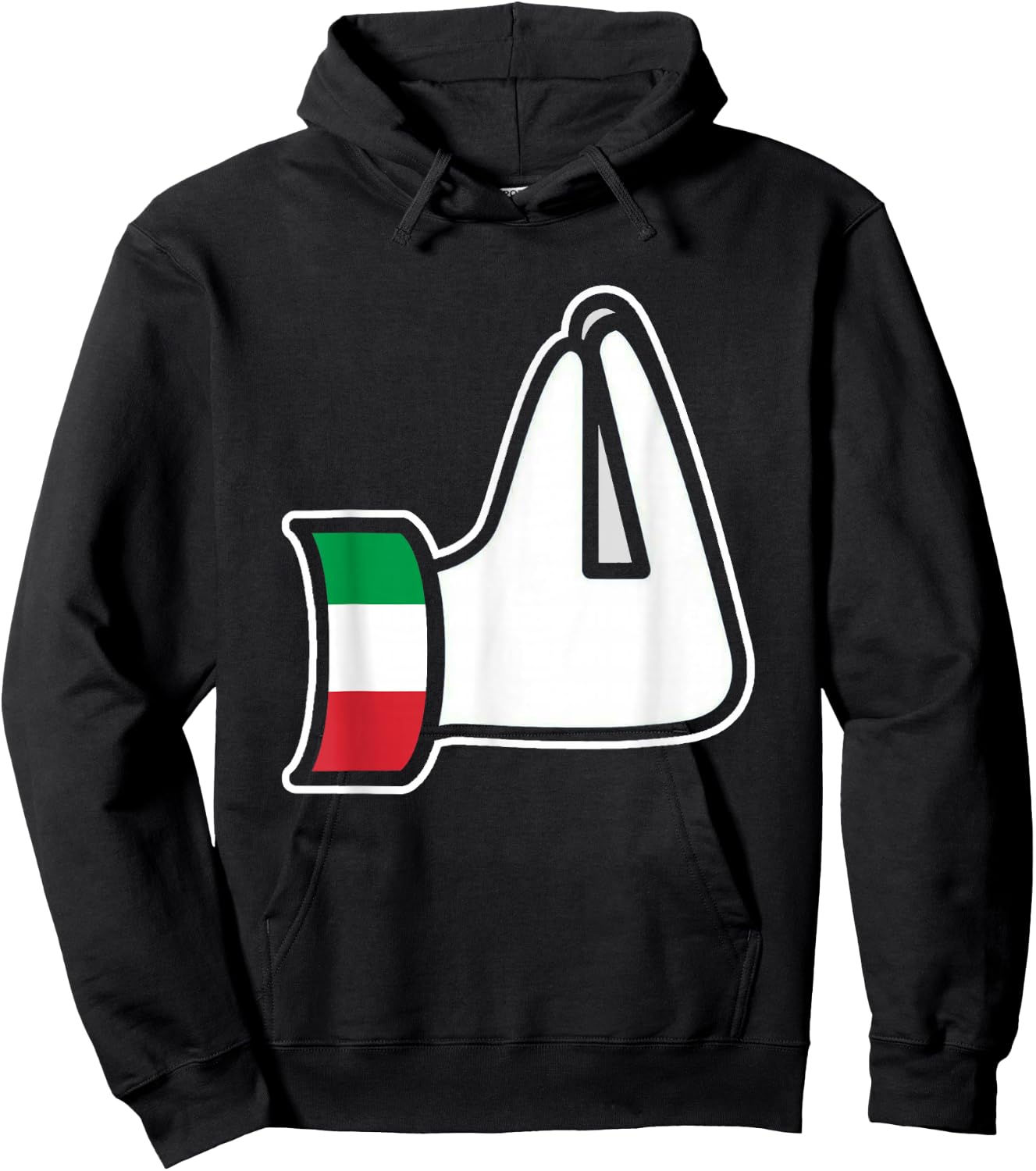 Italian Hand Gesture Italia Italy Italiano Humor Family Hoodie - Hoodie | Black