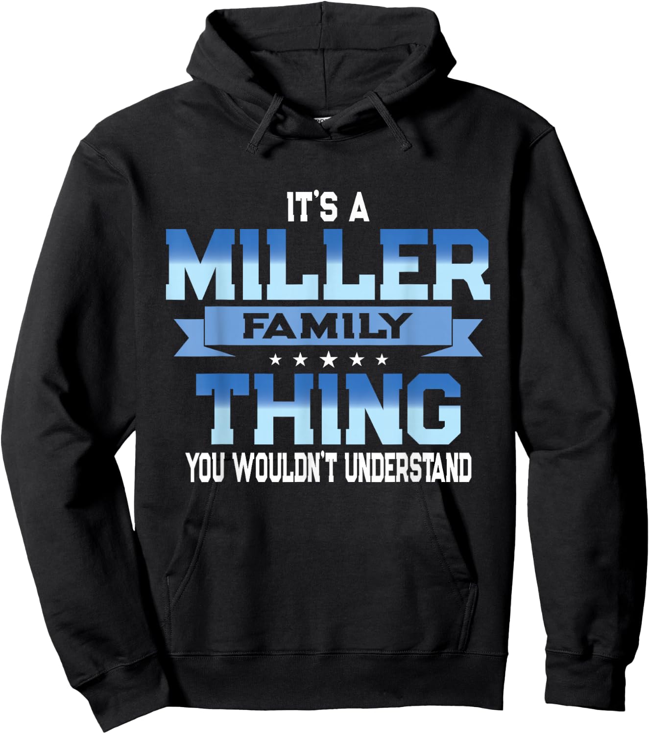 Funny Miller Family Reunion Matching Vacation Hoodie - Hoodie | Black